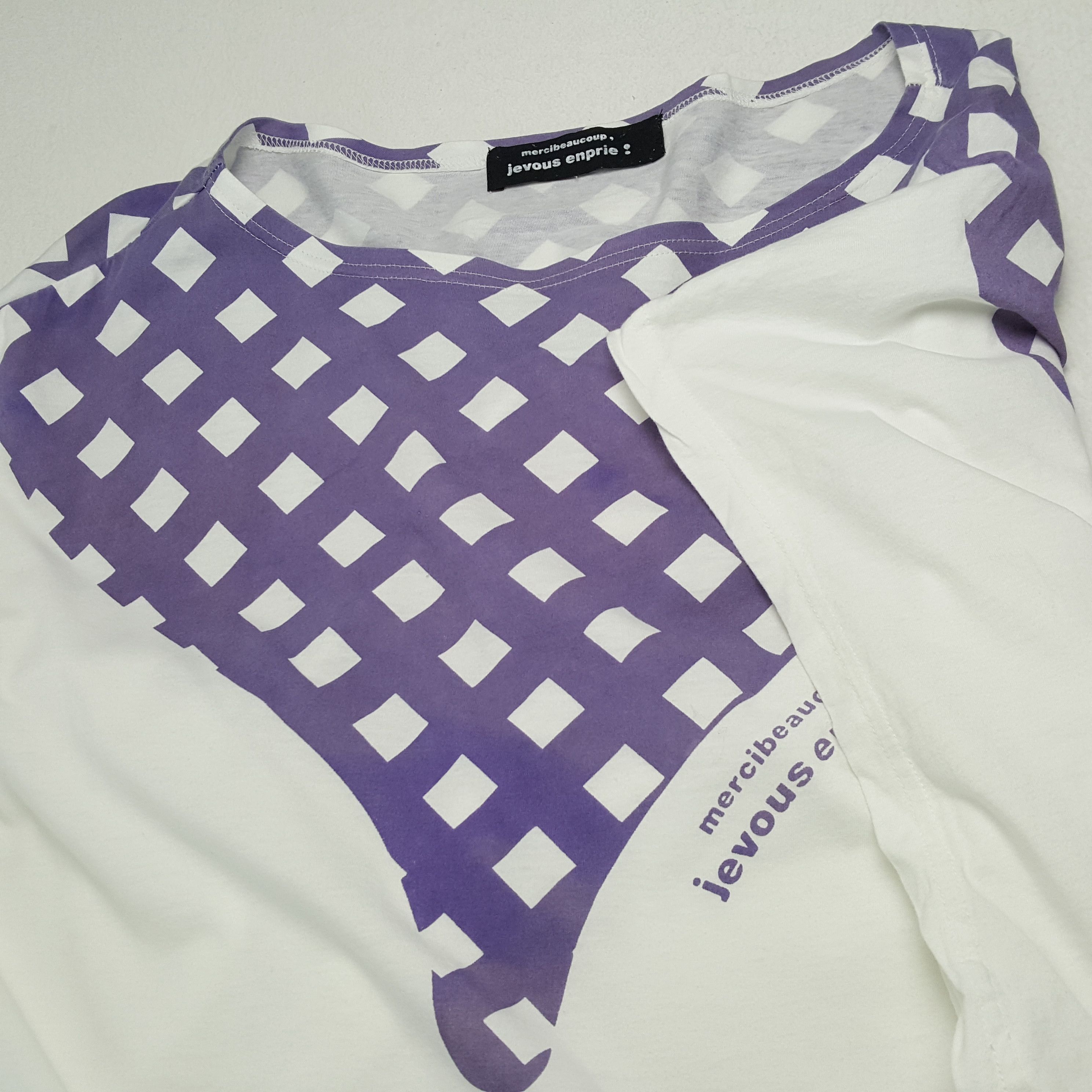 Issey Miyake × Vintage × mercibeaucoup MERCIBEAUCOUP JEVOUS ENPRIE Japanese Designer Tshirt Size XXL / US 16-18 / IT 52-54 - 6 Thumbnail