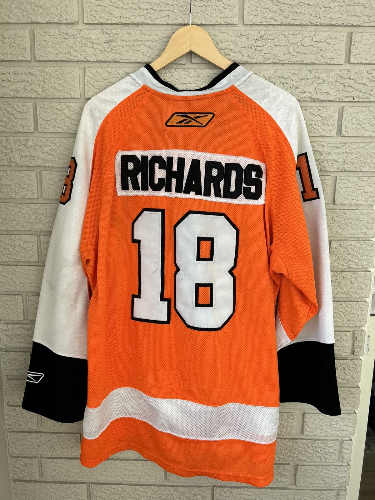 NHL Vintage Reebok Philadelphia Flyers Mike Richards Jersey Size US XL / EU 56 / 4 - 6 Thumbnail