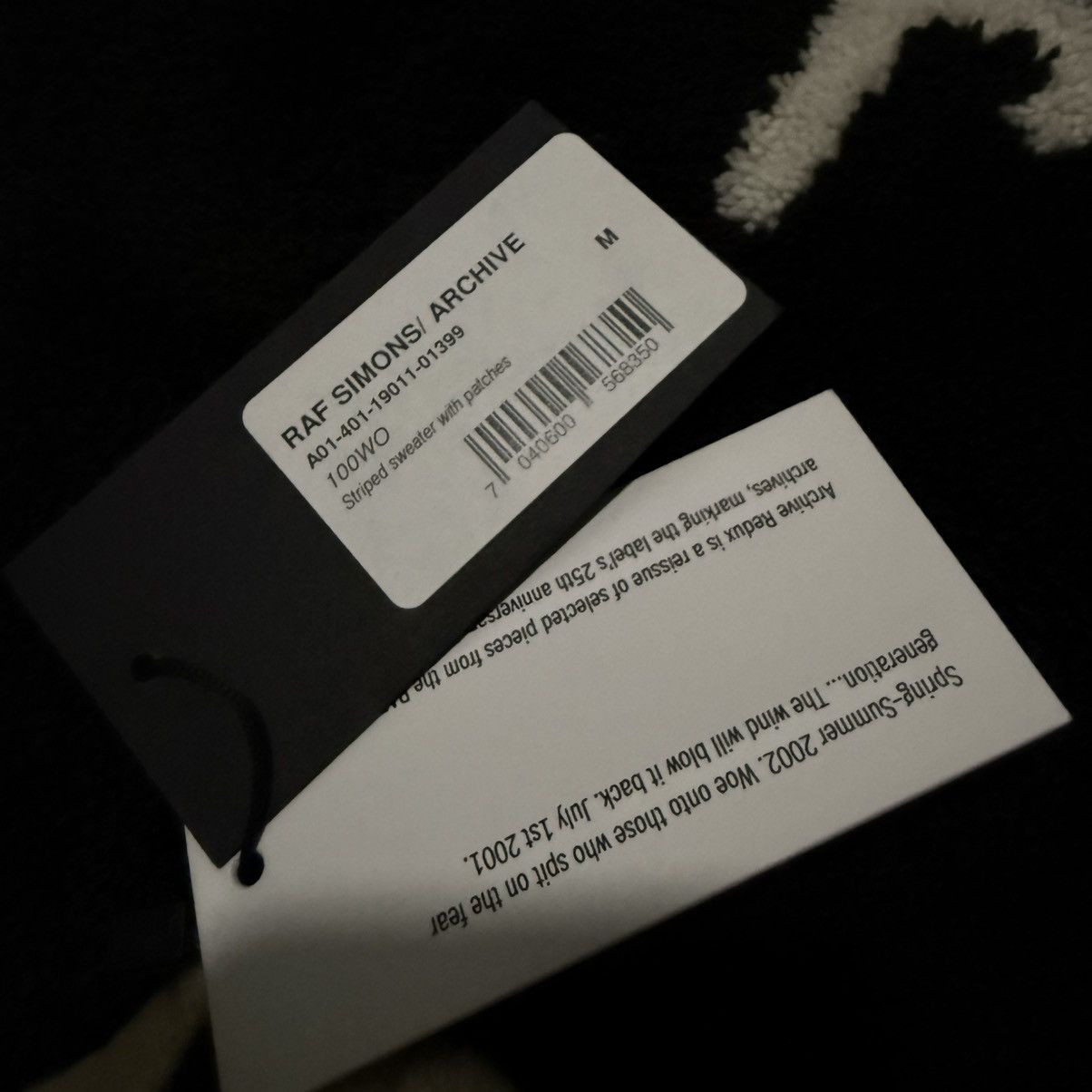 Raf Simons AW01 (Redux) - Stray Souls Striped Wool Sweater Size US M / EU 48-50 / 2 - 6 Thumbnail