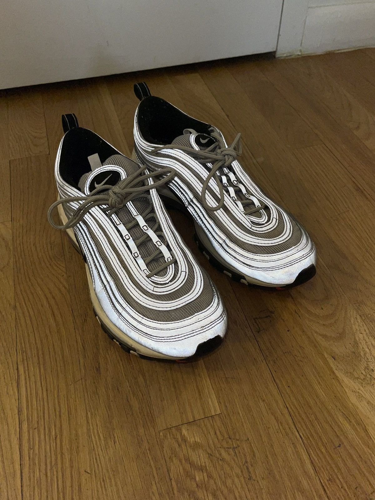 Nike Mike Air Max 97 Premium Reflective Silver Size US 10.5 / EU 43-44 - 1 Thumbnail