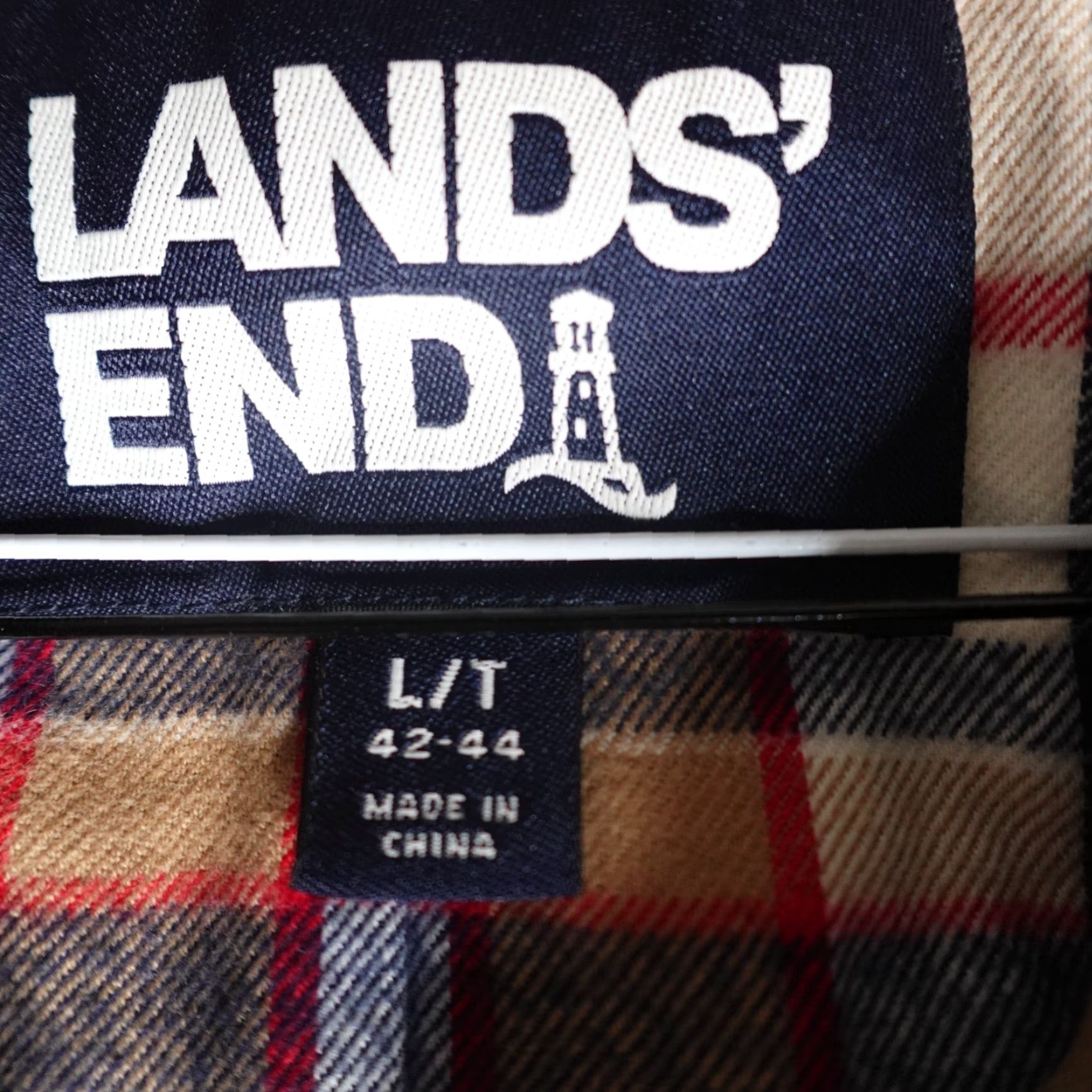 Lands' End VINTAGE Lands' End Mens Jacket LT Tall Green Cotton Barn Chore Coat Size US L / EU 52-54 / 3 - 3 Thumbnail