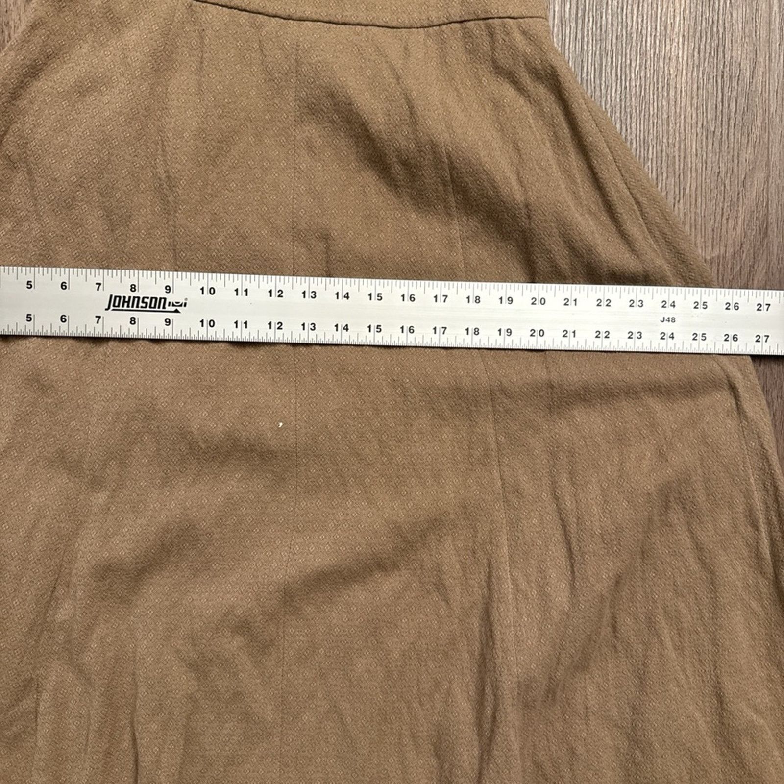 Dries Van Noten Dries Van Noten Tan A-Line Skirt Size 28" / US 6 / IT 42 - 8 Thumbnail