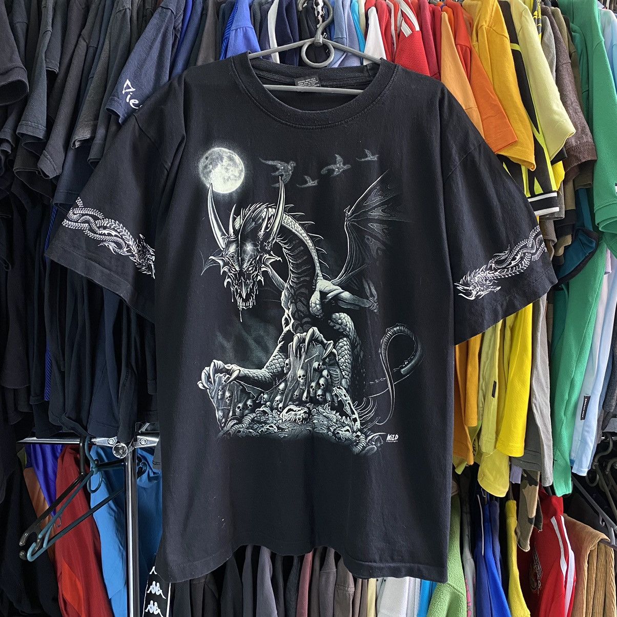 Band Tees Vintage Wild Big Graphic Dragon logo made in USA 90’s tee Size US XL / EU 56 / 4 - 1 Thumbnail