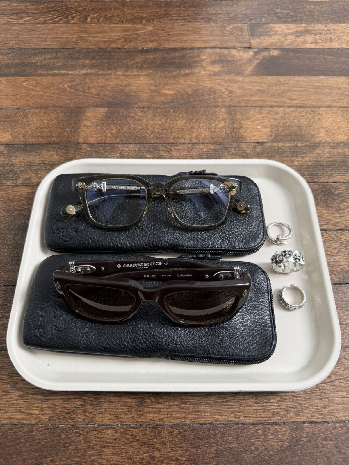 Chrome Hearts IDAWANNA Brown Gradient Frames