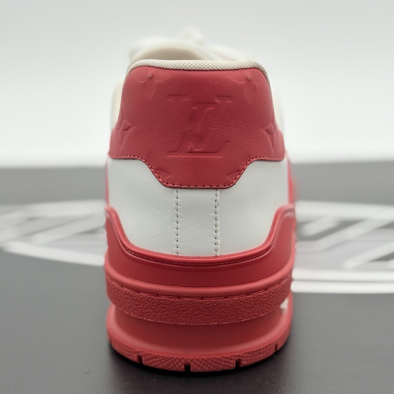 Louis Vuitton Louis Vuitton Trainer ' White Red ' | SUPER CLEAN! Size US 11.5 / EU 44-45 - 3 Thumbnail