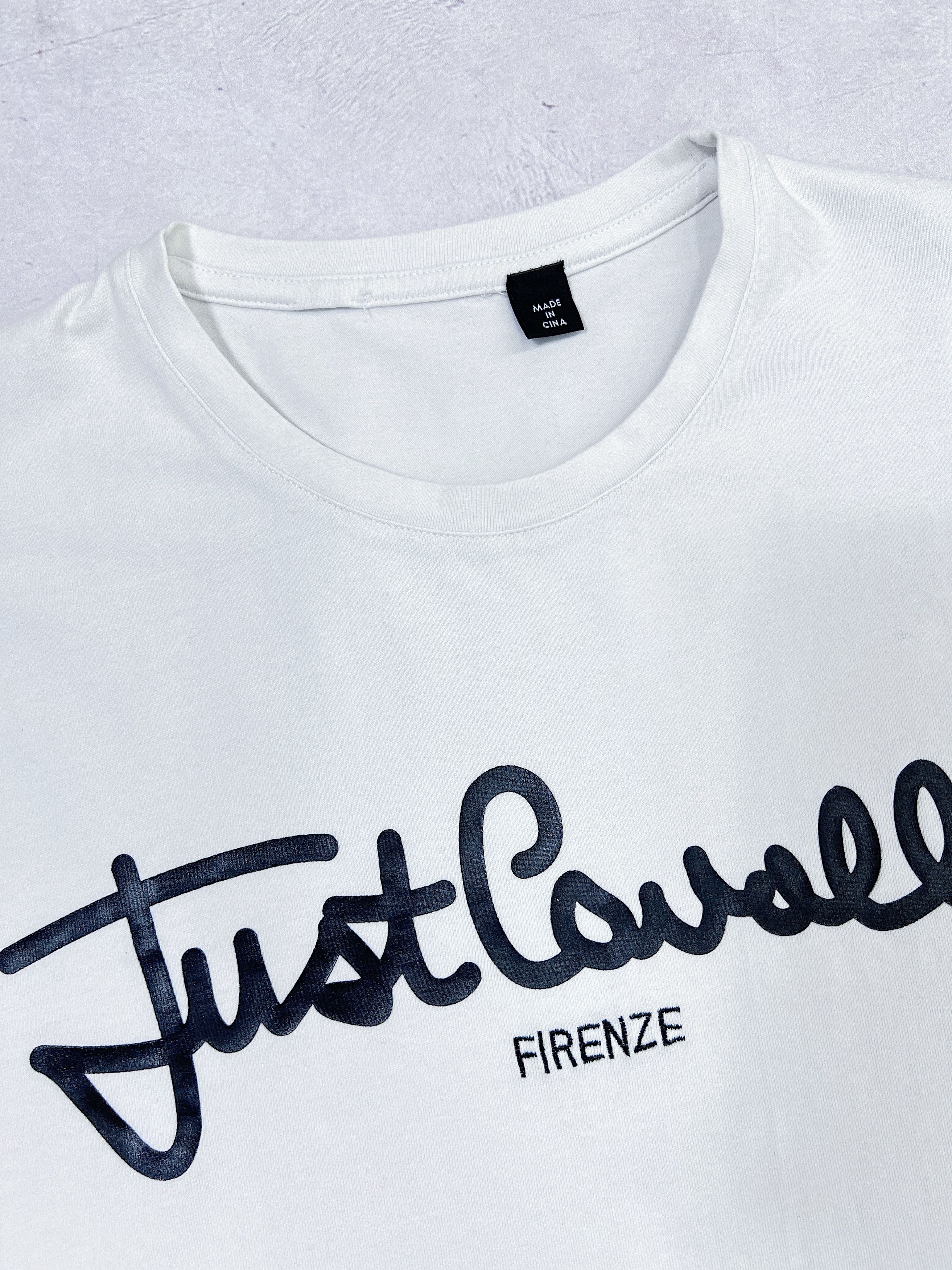 Just Cavalli Just Cavalli T-Shirt Firenze Logo White Size US XS / EU 42 / 0 - 6 Thumbnail