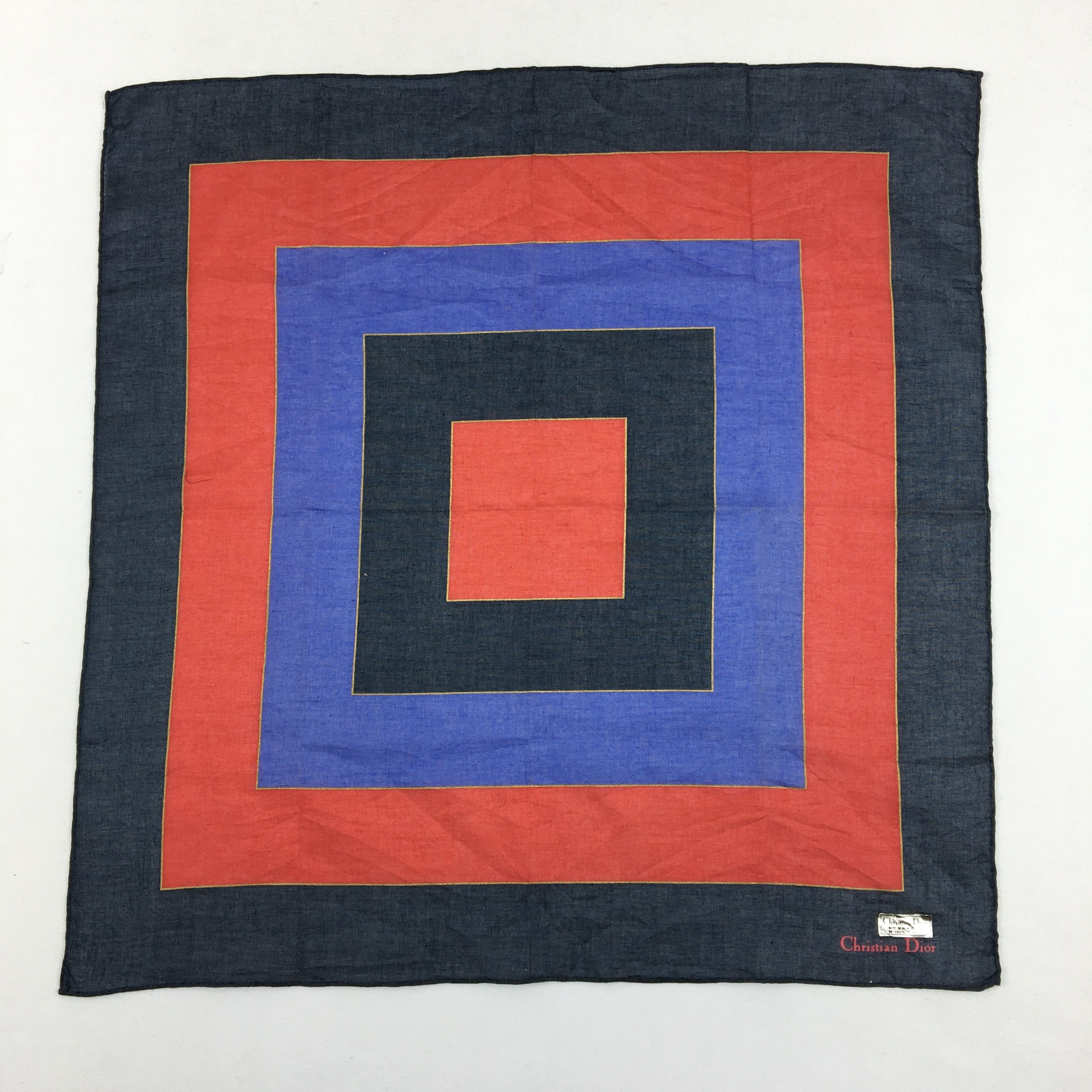 Japanese Brand Vintage Christian Dior Handkerchief Neckerchief Bandana Size ONE SIZE - 2 Thumbnail