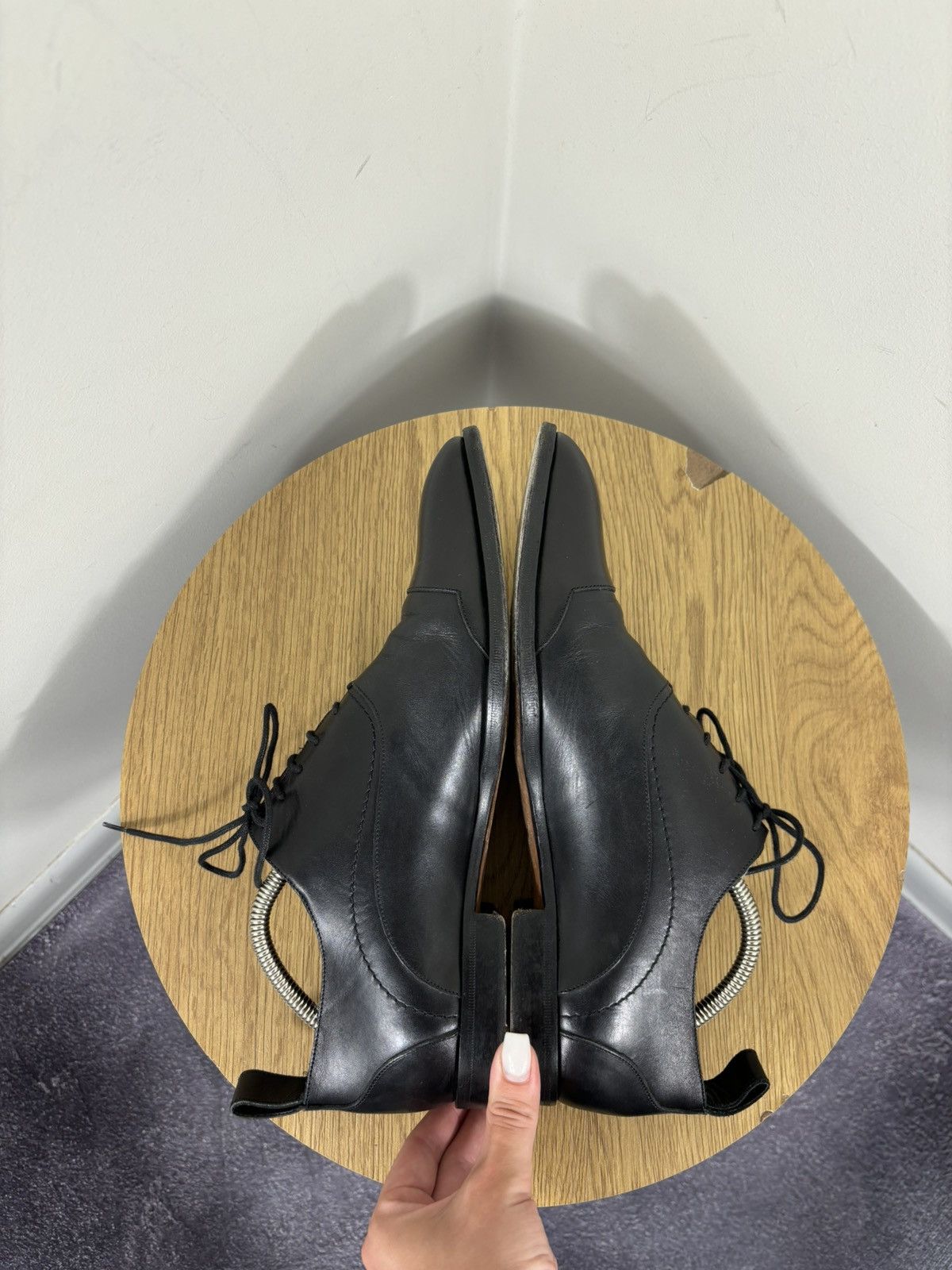 Bally Bally Andreos Men’s Cap Toe Dress Black Leather Derby Shoes Size US 8 / EU 41 - 13 Thumbnail