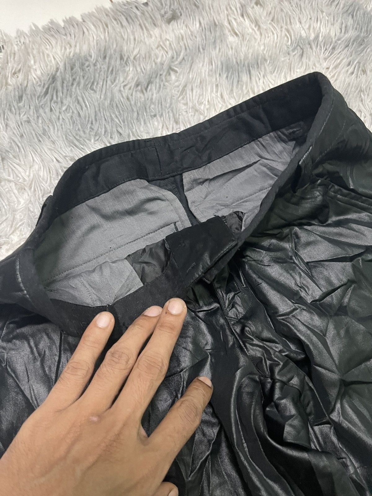 Gaultier Homme Objet 2000s JEAN PAUL GAULTIER SYNTHETIC LEATHER PANT RARE Size 28" / US 6 / IT 42 - 6 Thumbnail