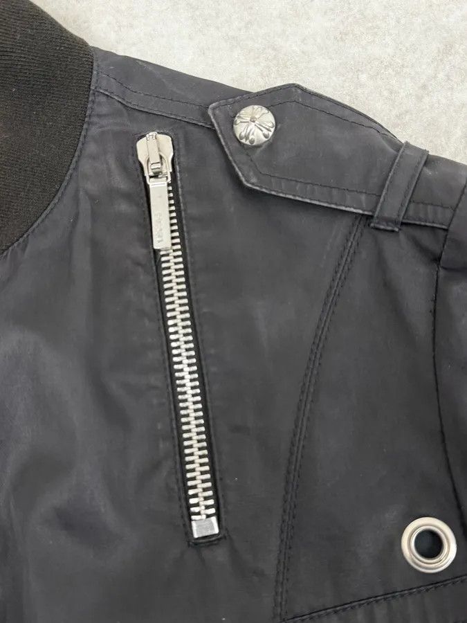Versace 2000s Versace Black Eyled Multi Zips Jacket Size US M / EU 48-50 / 2 - 11 Thumbnail