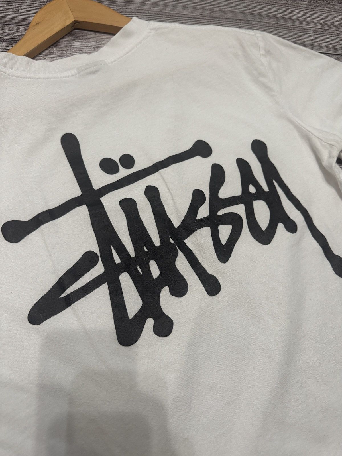 Stussy Stüssy White T-Shirt Big Back Logo Size US S / EU 44-46 / 1 - 7 Thumbnail
