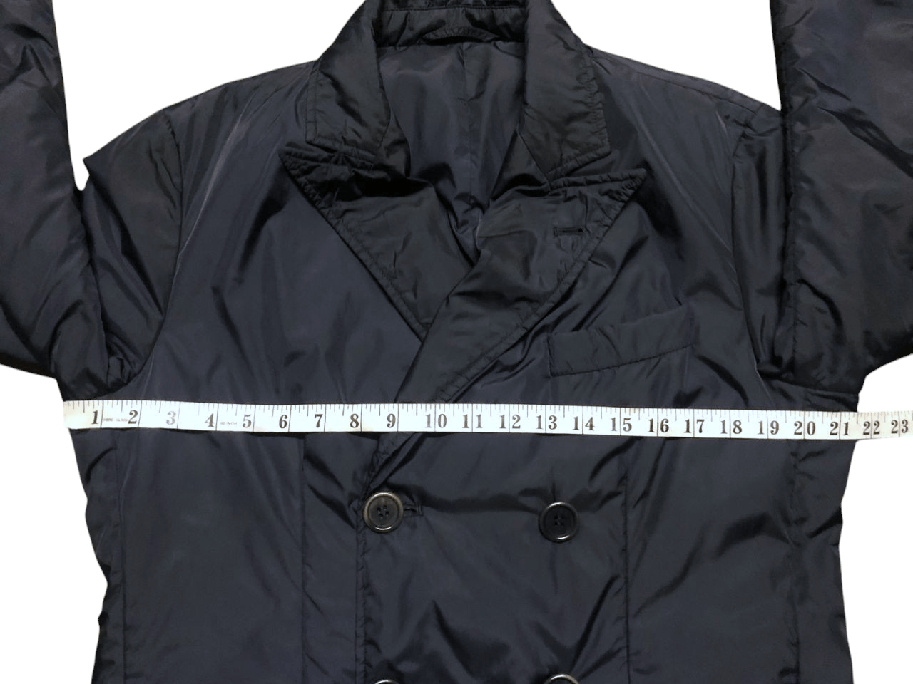 Aspesi Aspepsi Navy Double Breasted Down Coat Jacket Size US S / EU 44-46 / 1 - 16 Thumbnail