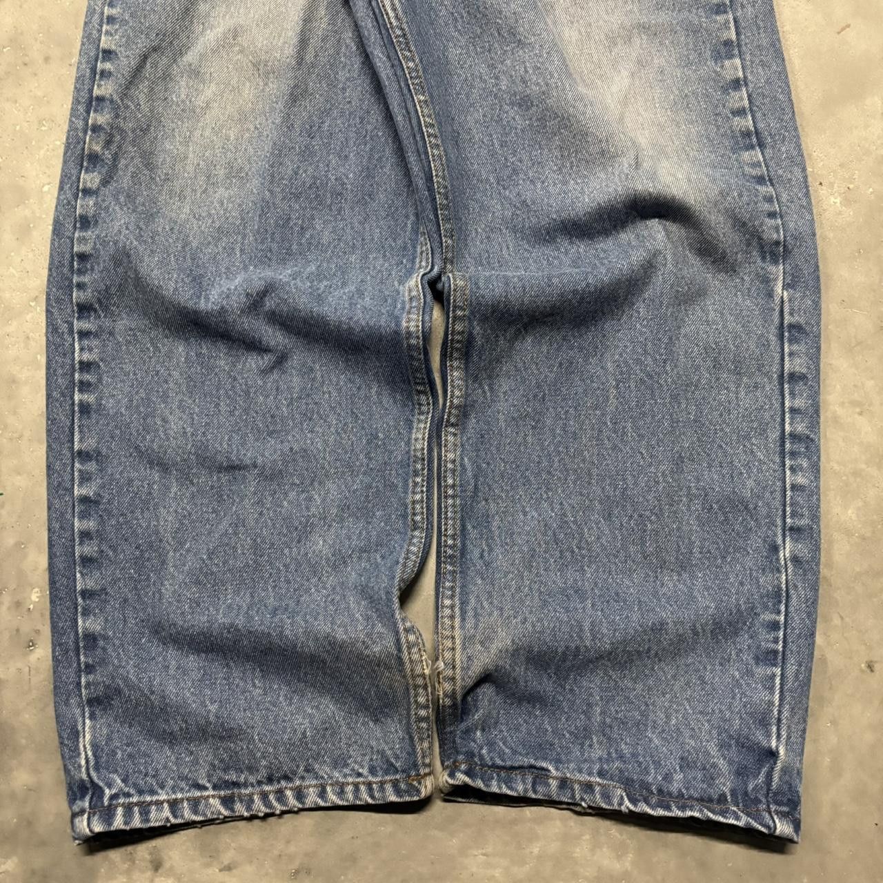 Japanese Brand × Vintage Crazy Vintage Y2K/2000s Baggy Medium Wash Skater Style Denim Jeans! Size US 38 / EU 54 - 6 Thumbnail