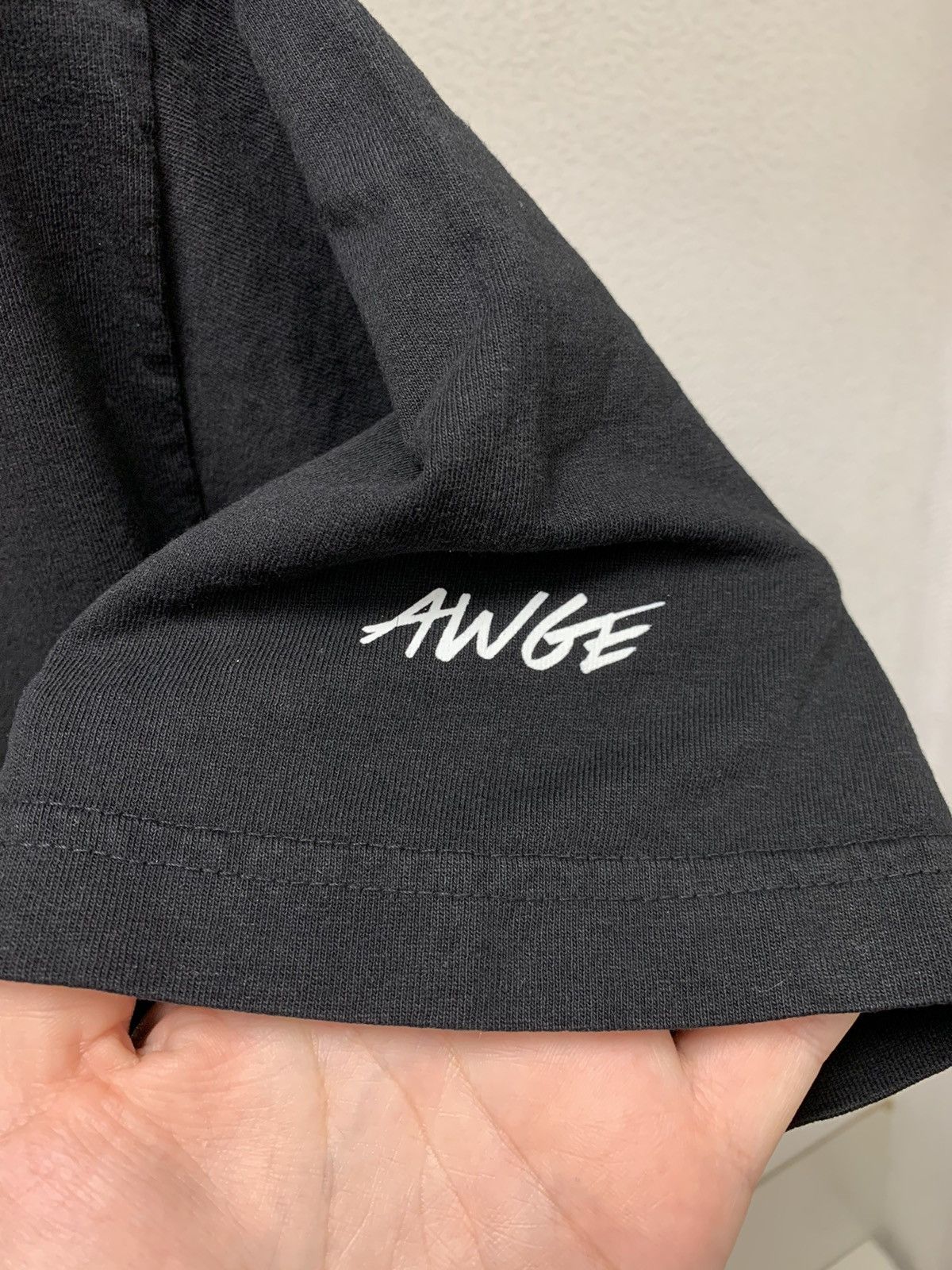 A$AP Rocky ASAP Rocky Awge big logo black rap t-shirt y2K $ A$AP M Size US M / EU 48-50 / 2 - 6 Thumbnail
