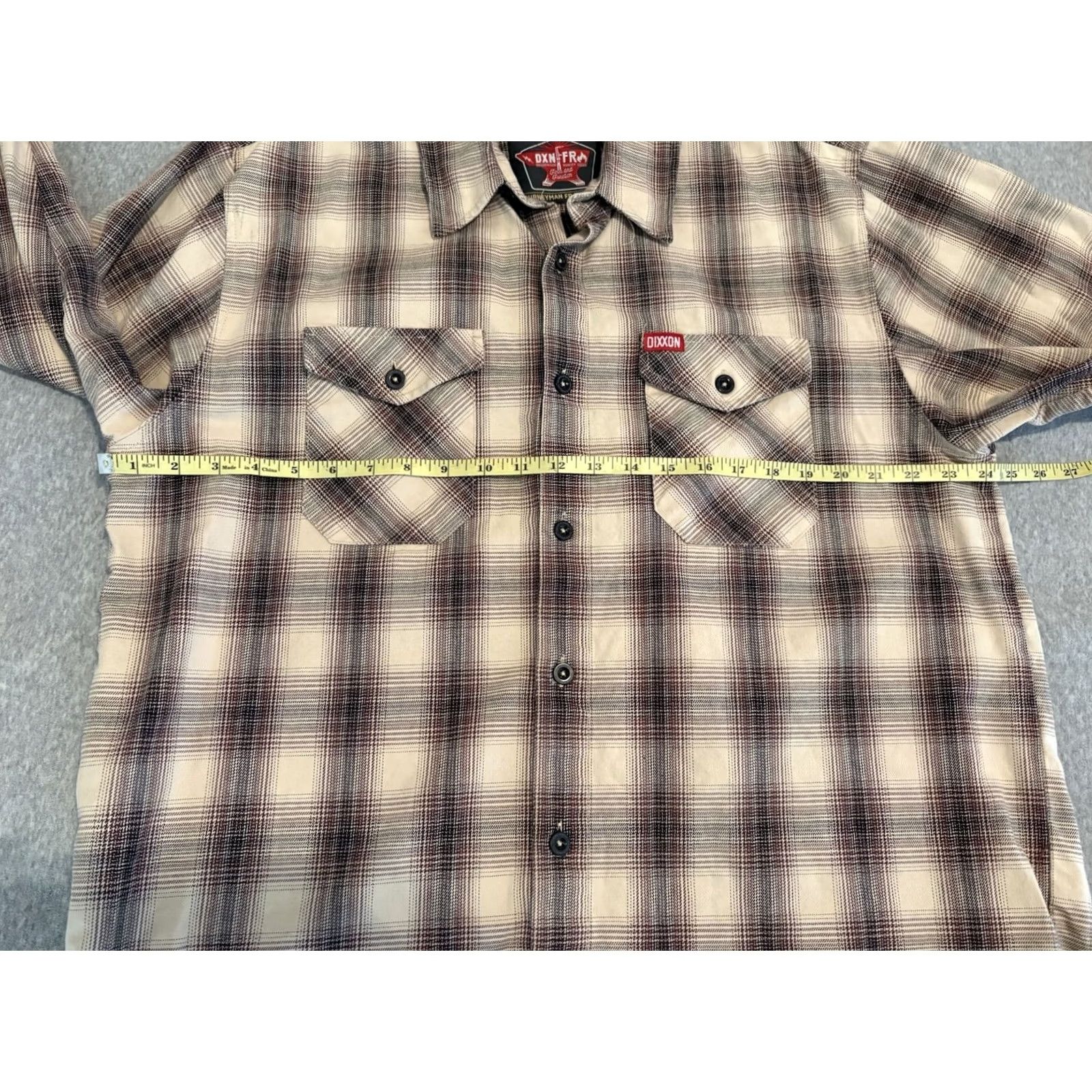 Vintage Dixxon Long Sleeve Button-Up Shirt Journeyman FR Flannel Brown Plaid Mens XL Size US XL / EU 56 / 4 - 5 Thumbnail