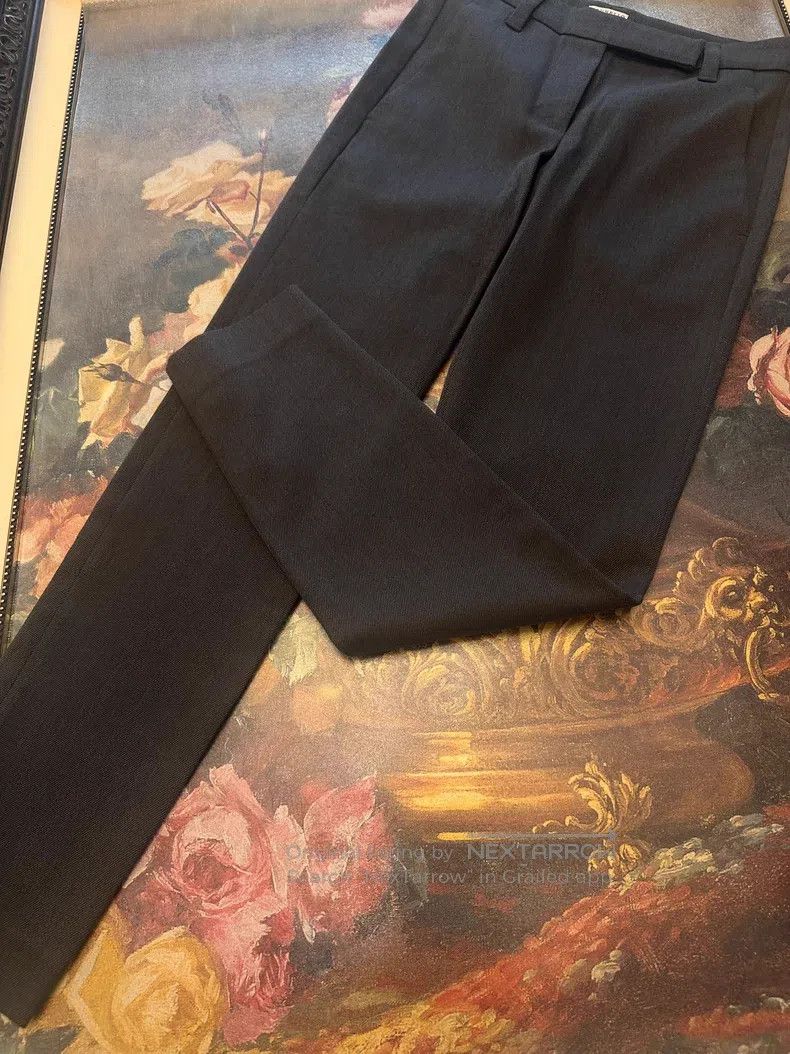 Brunello Cucinelli Brunello Cucinelli Slim-fit smoky gray trousers Size 24" / US 00 / IT 34 - 2 Thumbnail