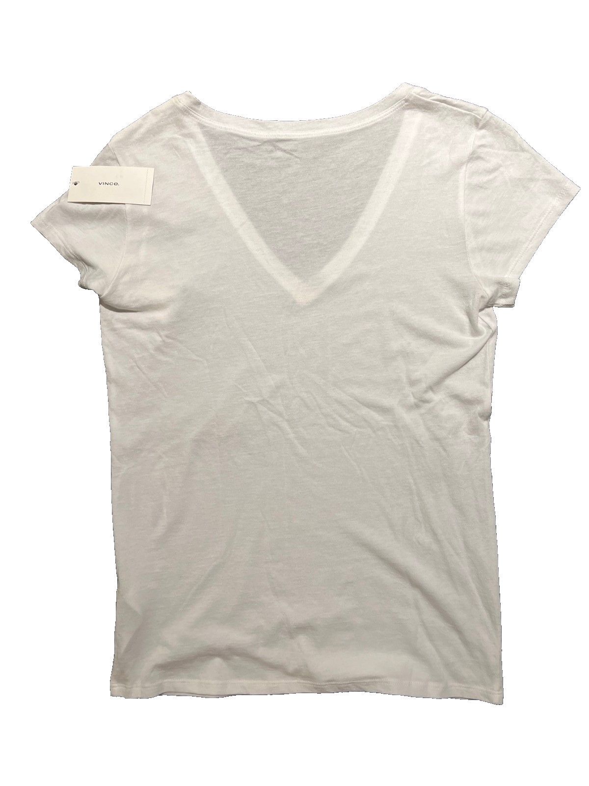 Vince Vince. Pima Cotton V-Neck Tee White ( XS ) Size XS / US 0-2 / IT 36-38 - 3 Thumbnail