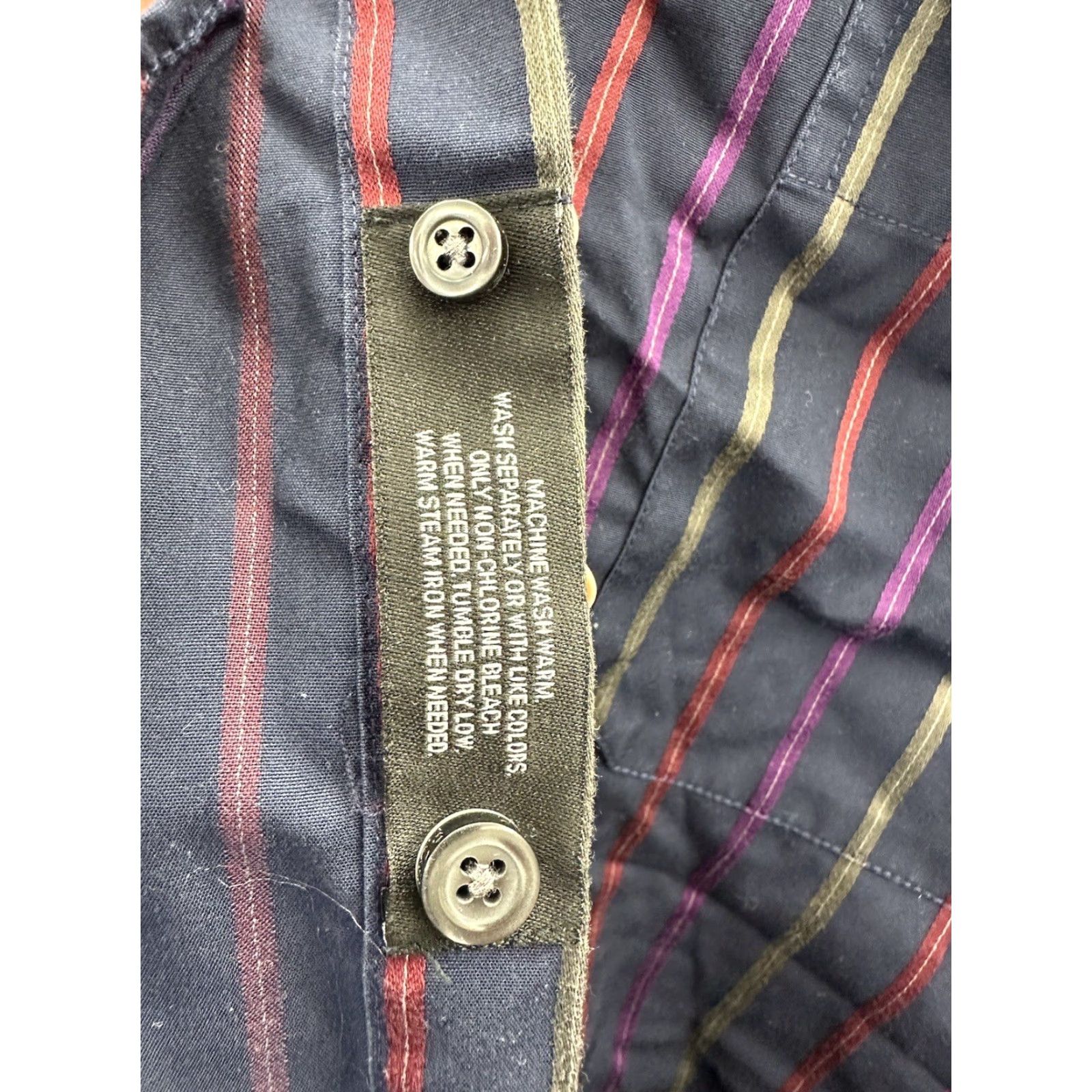 Vintage Kenneth Roberts Platinum Mens Shirt XL Blue Striped Long Sleeve Button-Up Cotton Size US XL / EU 56 / 4 - 7 Thumbnail
