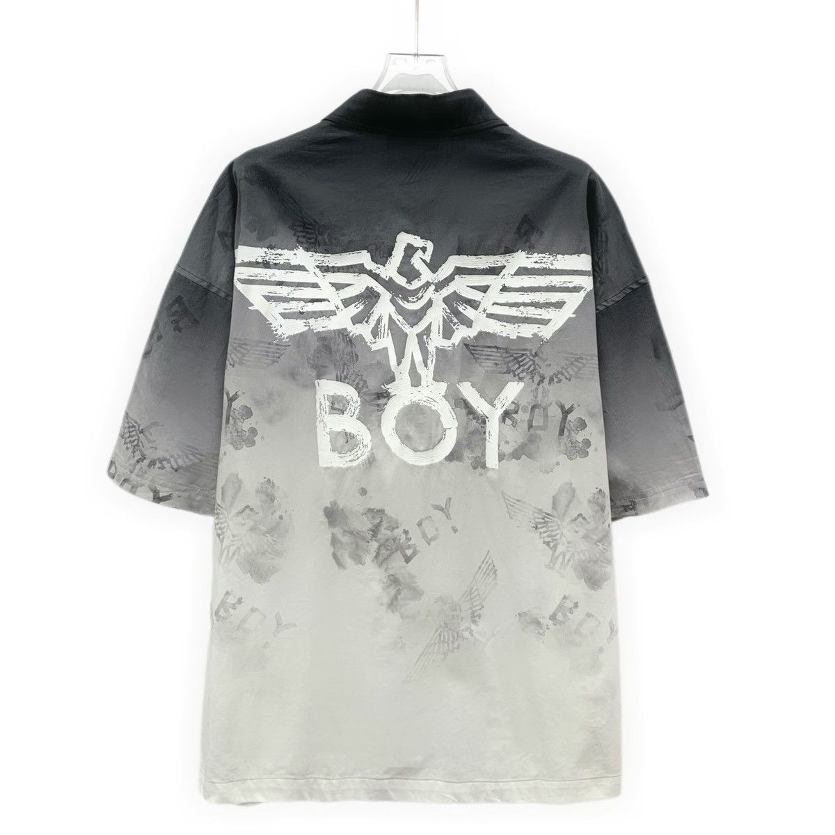 Boy London Boy London Gradient Ink Eagle Short Sleeve Shirt K26WX Size US M / EU 48-50 / 2 - 2 Thumbnail