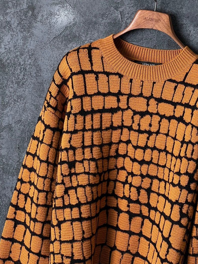 Versace Versace Color-blocking crew neck sweater Size US M / EU 48-50 / 2 - 4 Thumbnail