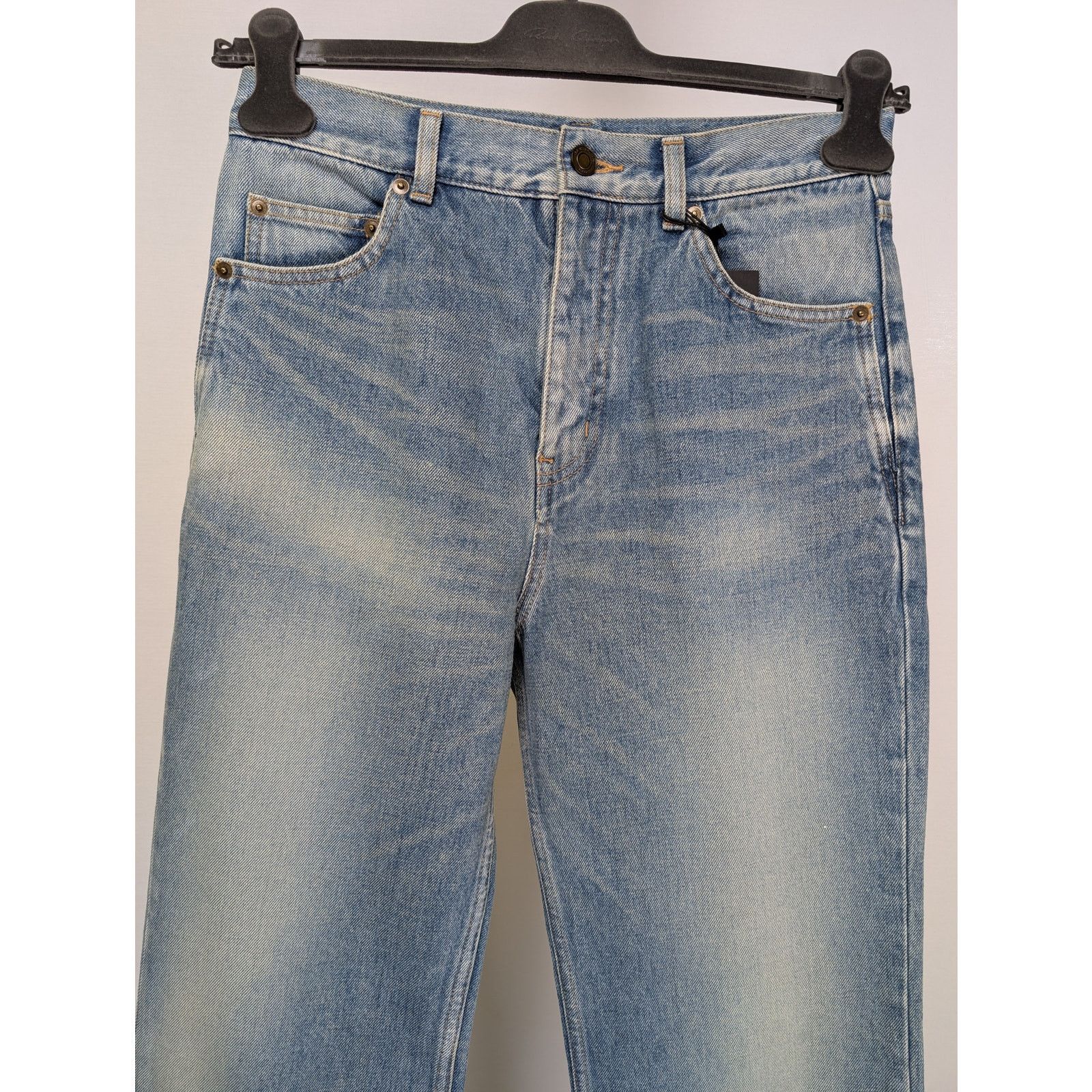 Saint Laurent Paris o1rshd1 70's Pants OGKD77 Jean in Medium Blue Size US 29 - 3 Thumbnail