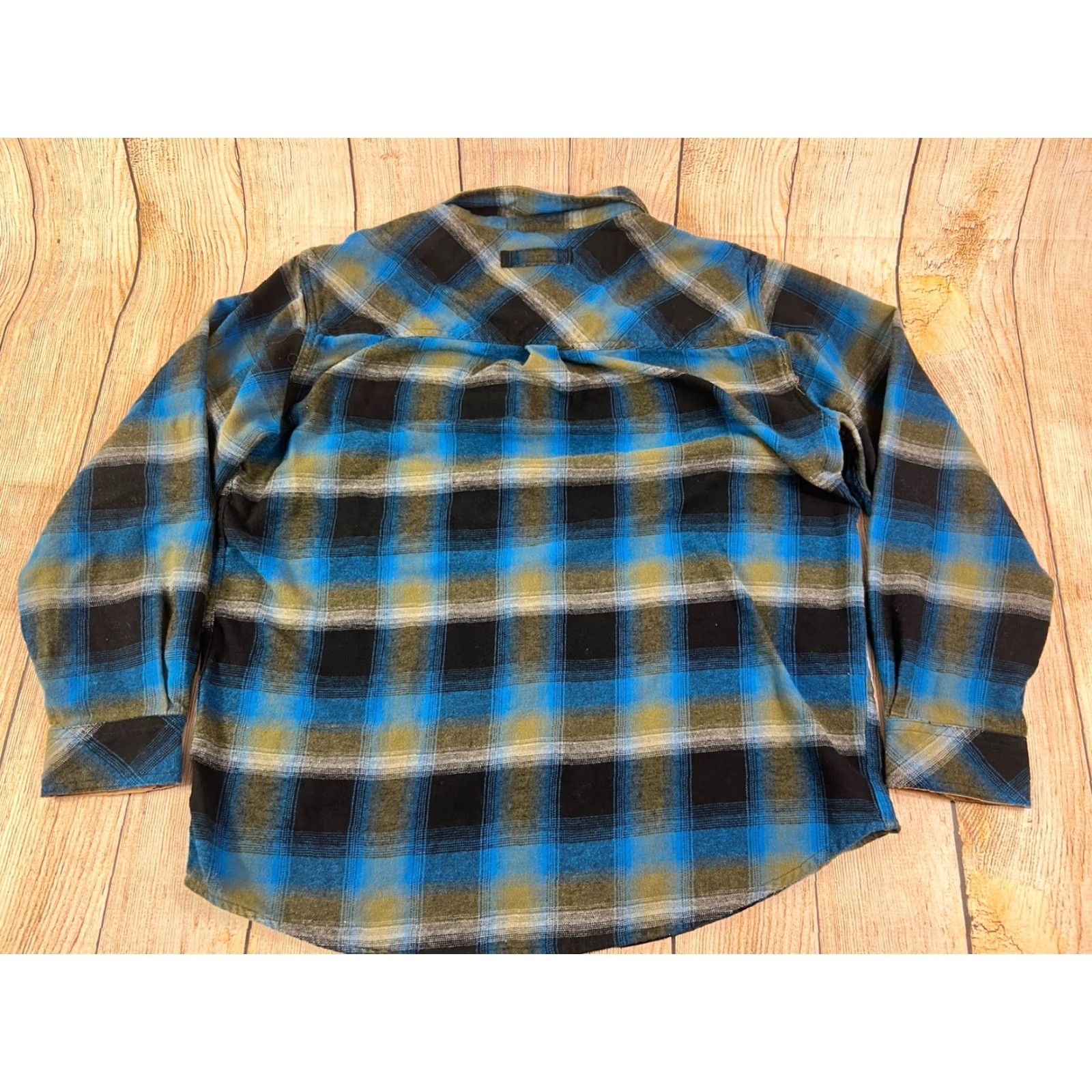 Vintage VINTAGE Legendary Whitetails The Original Buck Camp Plaid Blue Flannel Shirt Mens Large Size US L / EU 52-54 / 3 - 3 Thumbnail
