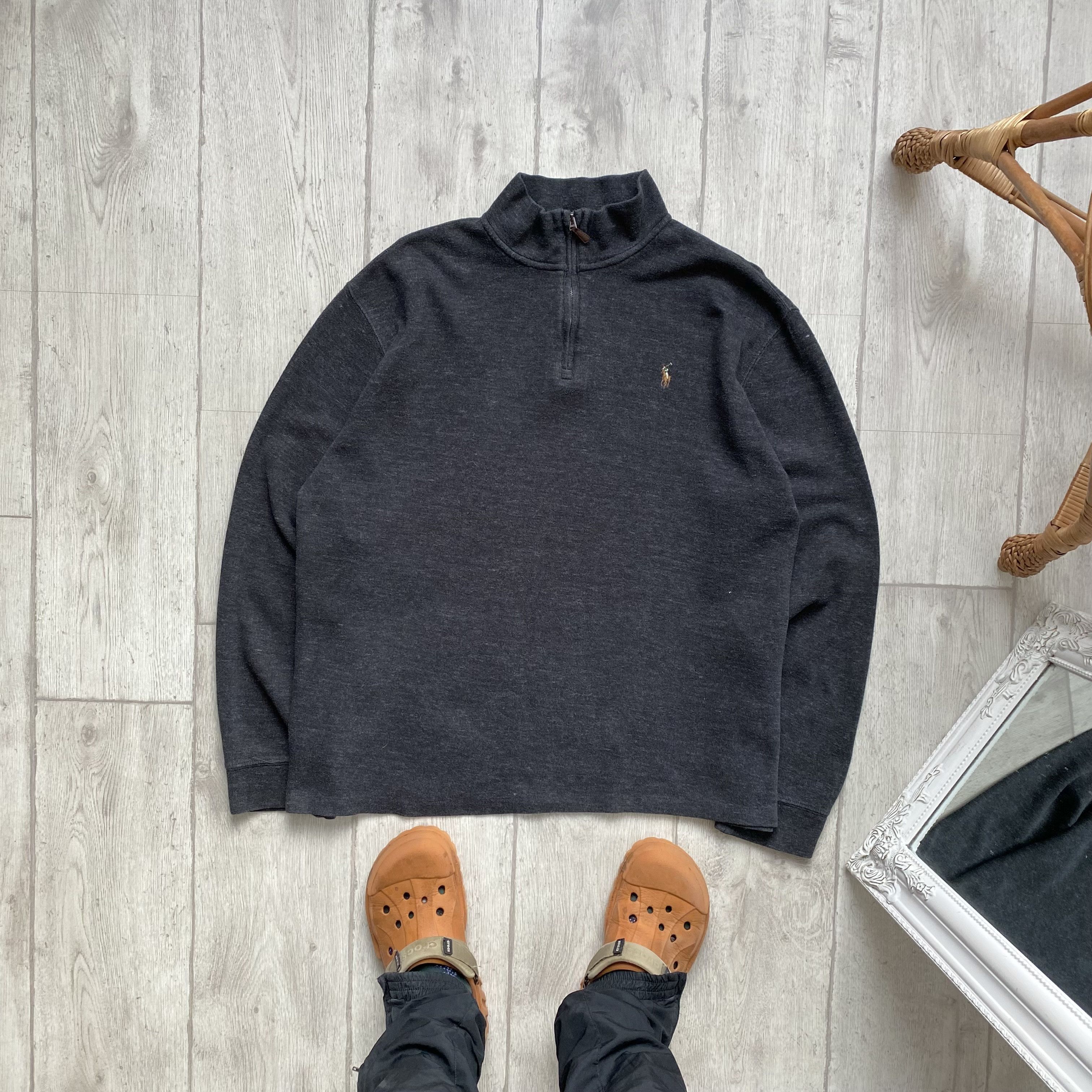 Polo Ralph Lauren 🔥Vintage Polo Ralph Lauren 1/4 Zip Sweater Luxury Sweatsirt Size US XL / EU 56 / 4 - 1 Thumbnail
