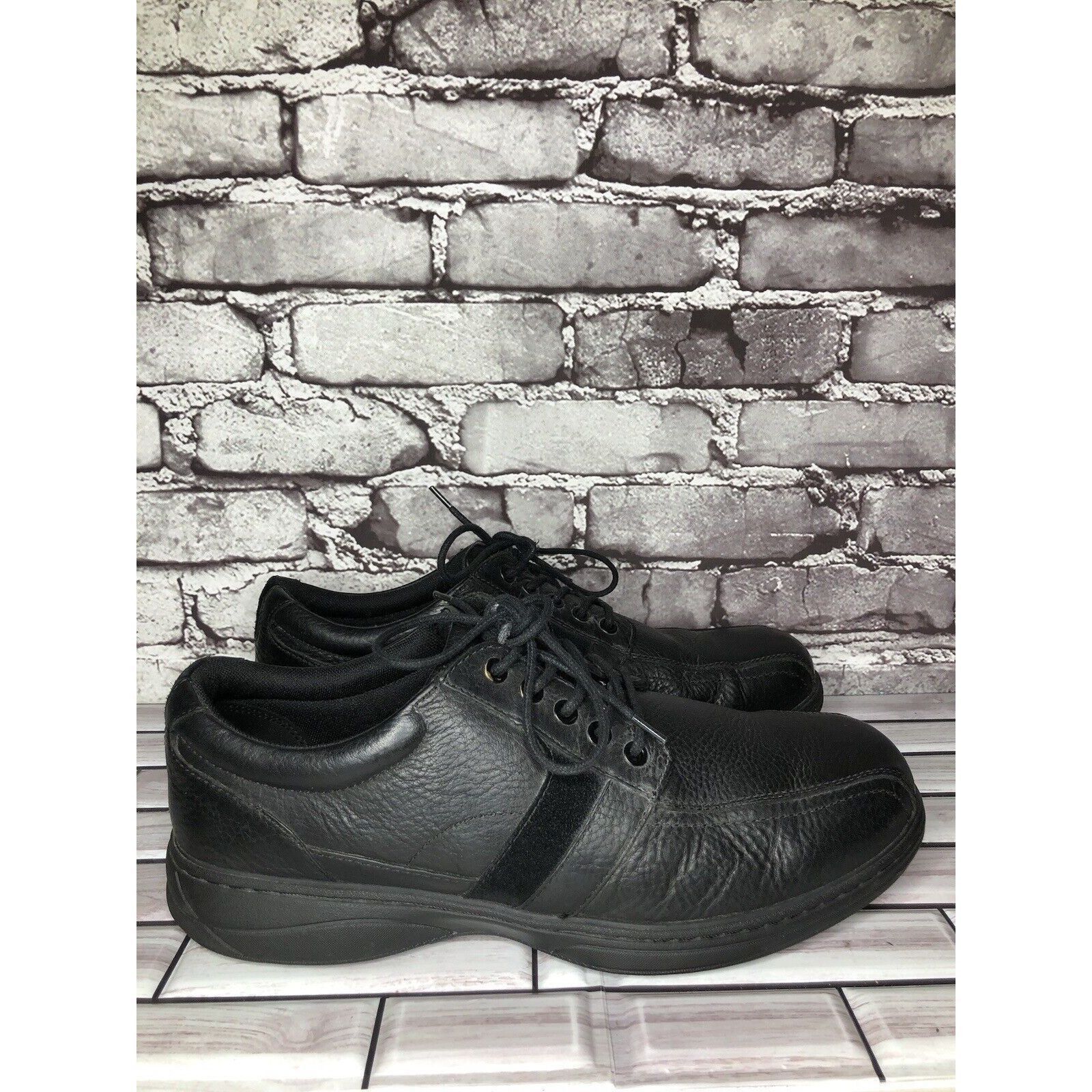 Other ABEO 24/7 Upland Black Leather Slip Resistant Oxfords Shoes Size US 11 / EU 44 - 1 Thumbnail