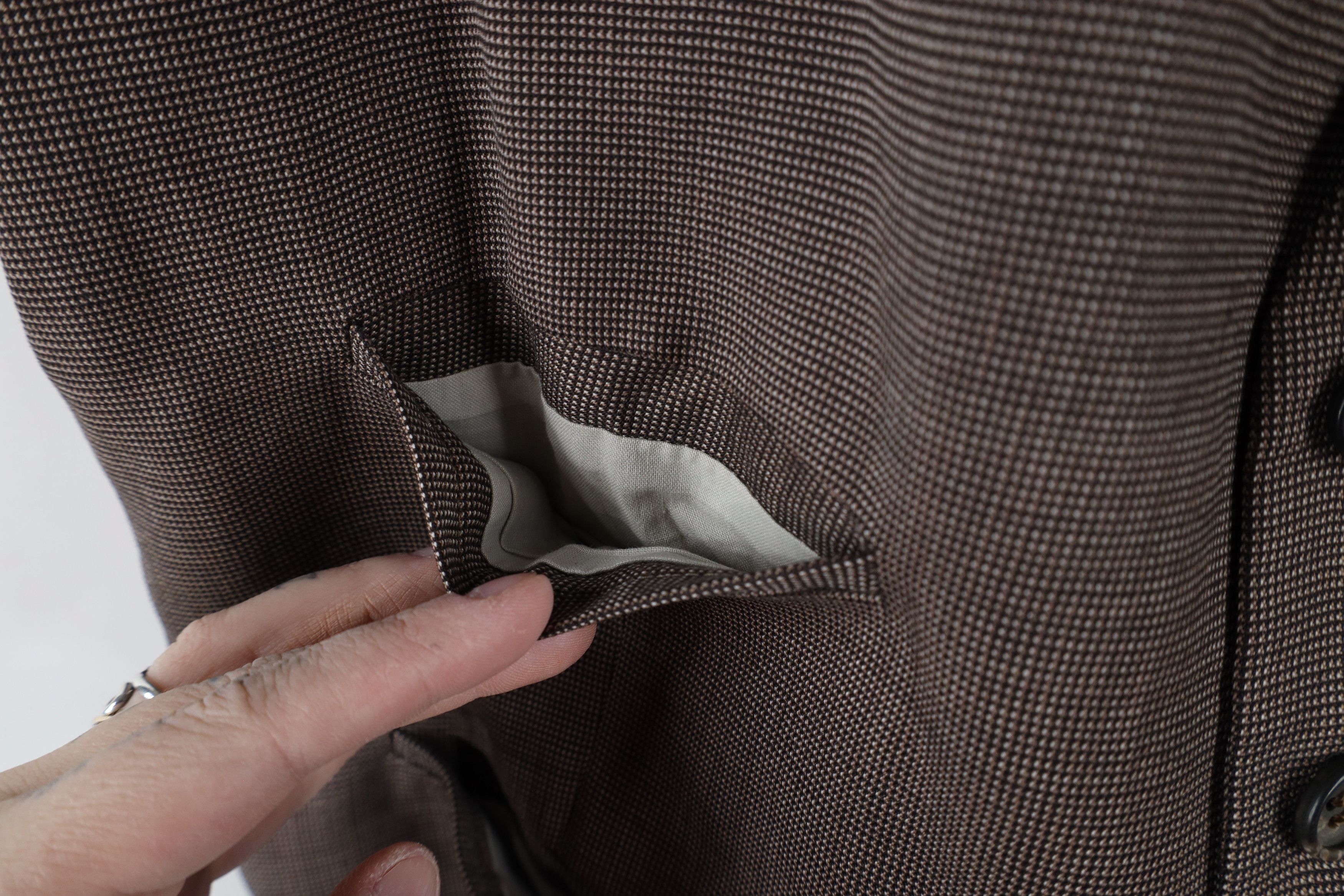 Vintage Vintage 50s 60s Rockabilly Back Button Suit Vest Brown USA Size US L / EU 52-54 / 3 - 7 Thumbnail