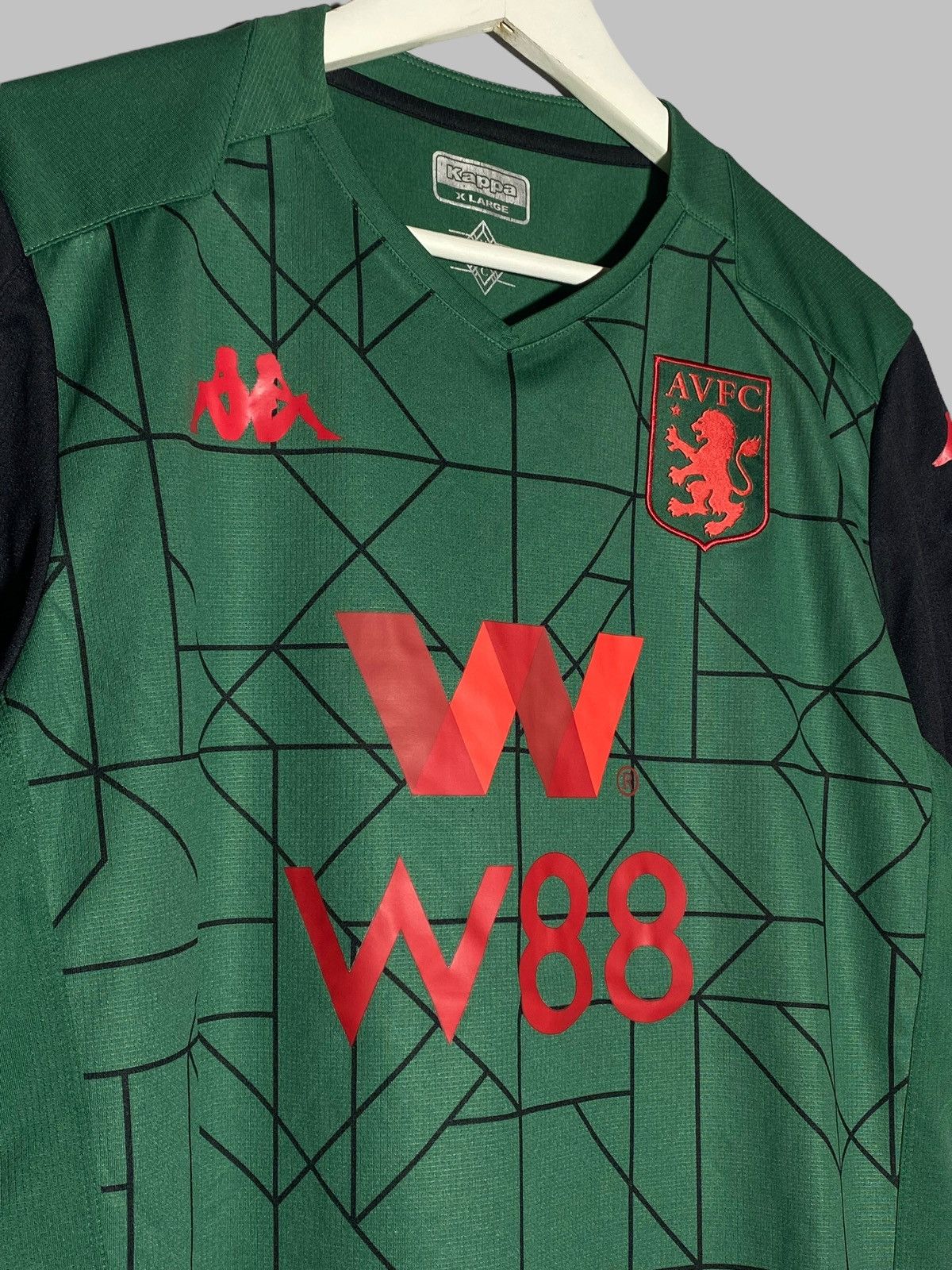 Kappa 🔥 ASTON VILLA KAPPA 2000S FOOTBALL SHIRT PREMIER LEAGUE Size US XL / EU 56 / 4 - 3 Thumbnail