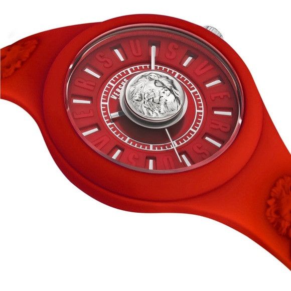 Versus Versace VERSUS Versace Fire Island Lion Silicone Strap Watch 39mm Size ONE SIZE - 4 Thumbnail