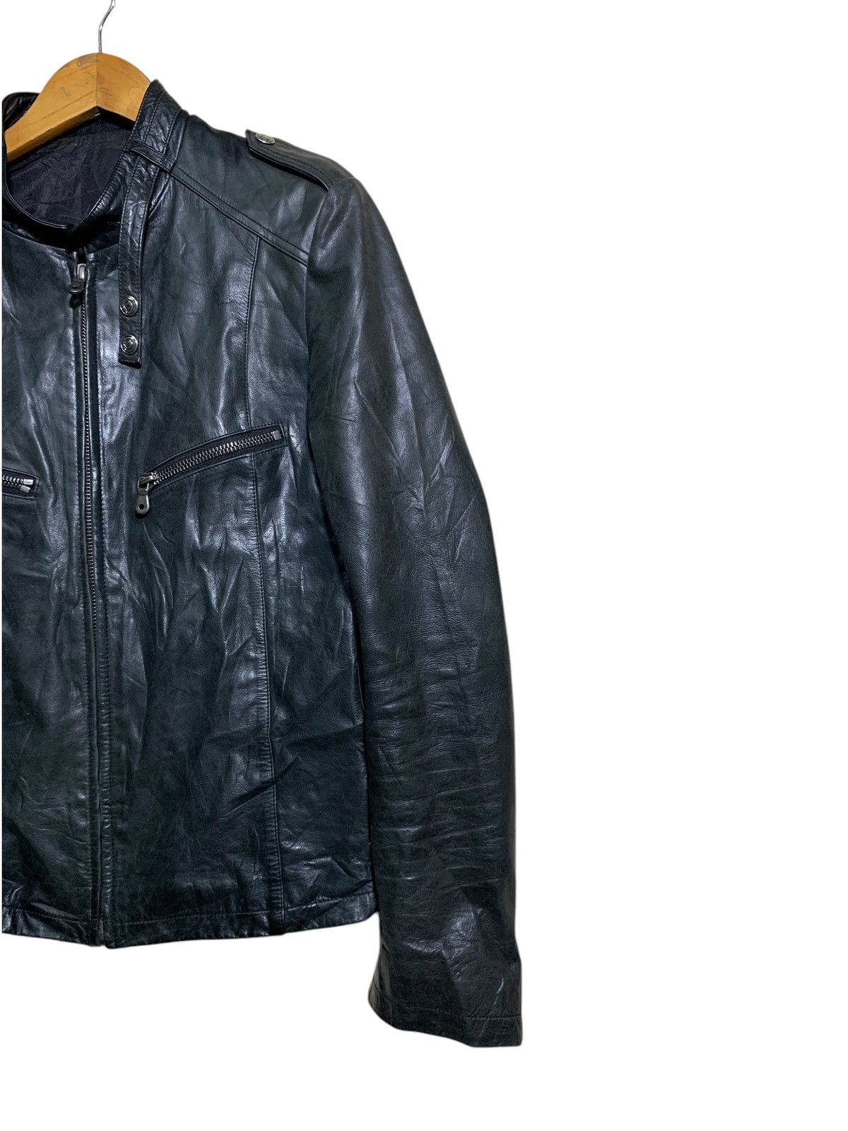 Japanese Brand × SOU SOU 🔥SOUK BIKER LEATHER JACKETS BLACK Size US M / EU 48-50 / 2 - 4 Thumbnail