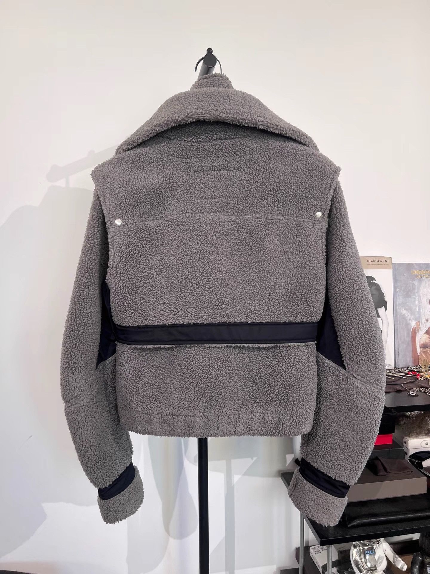 Heliot Emil Heliot Emil Layered Tech Fleece Short Jacket K35 Size XS / US 0-2 / IT 36-38 - 2 Thumbnail