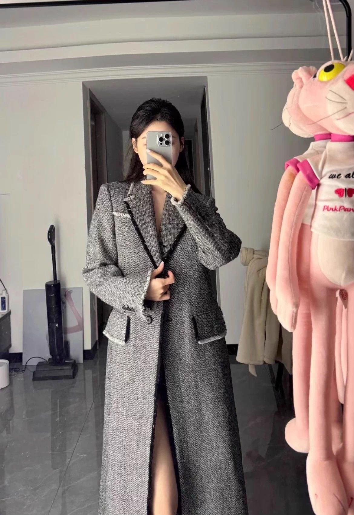 Thom Browne TB long wool overcoat 40 tassel cuffs pockets rare Size S / US 4 / IT 40 - 2 Thumbnail