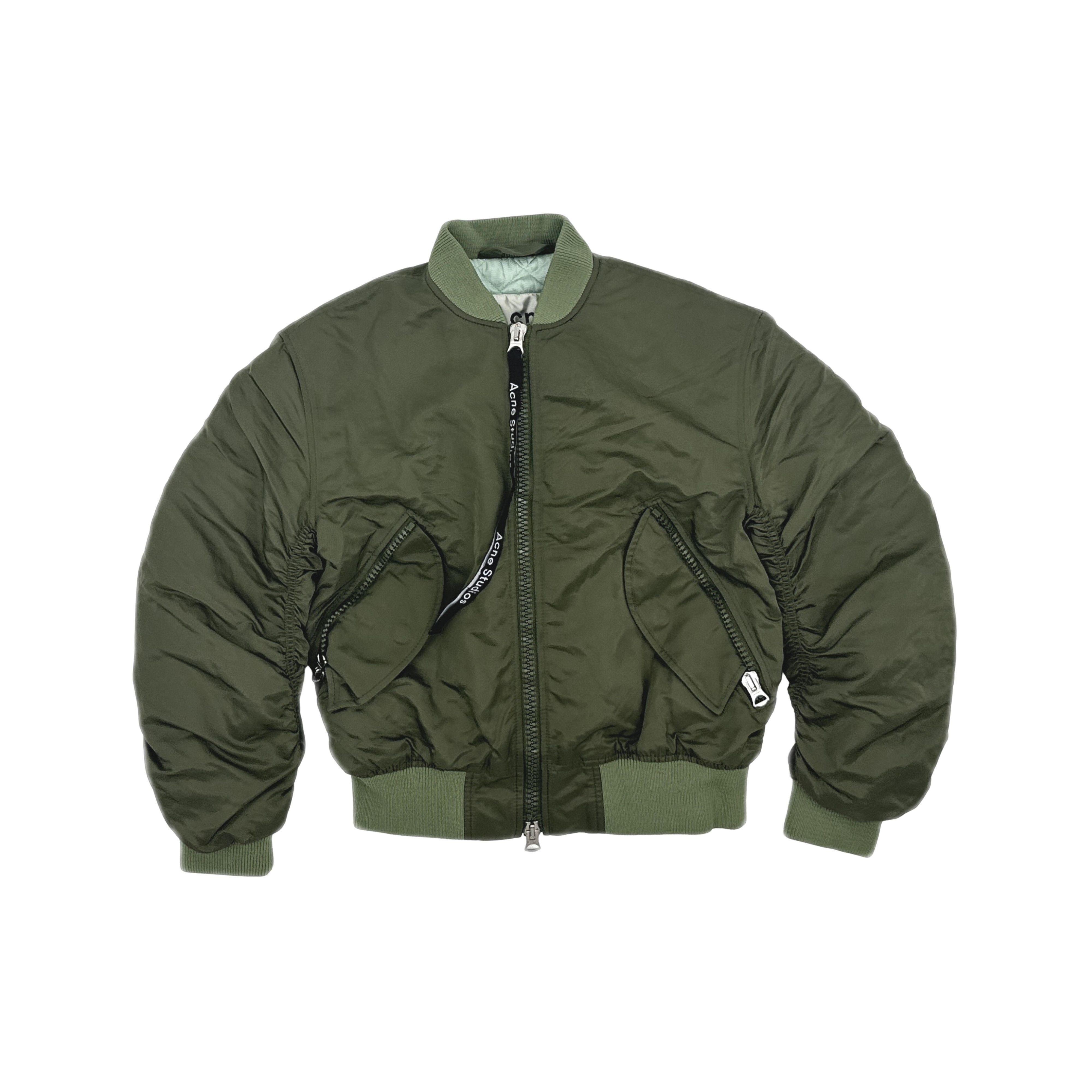 Acne Studios Acne Studios Clea Ruched Bomber Jacket 32 Size XXS / US 00 / IT 34 - 1 Thumbnail