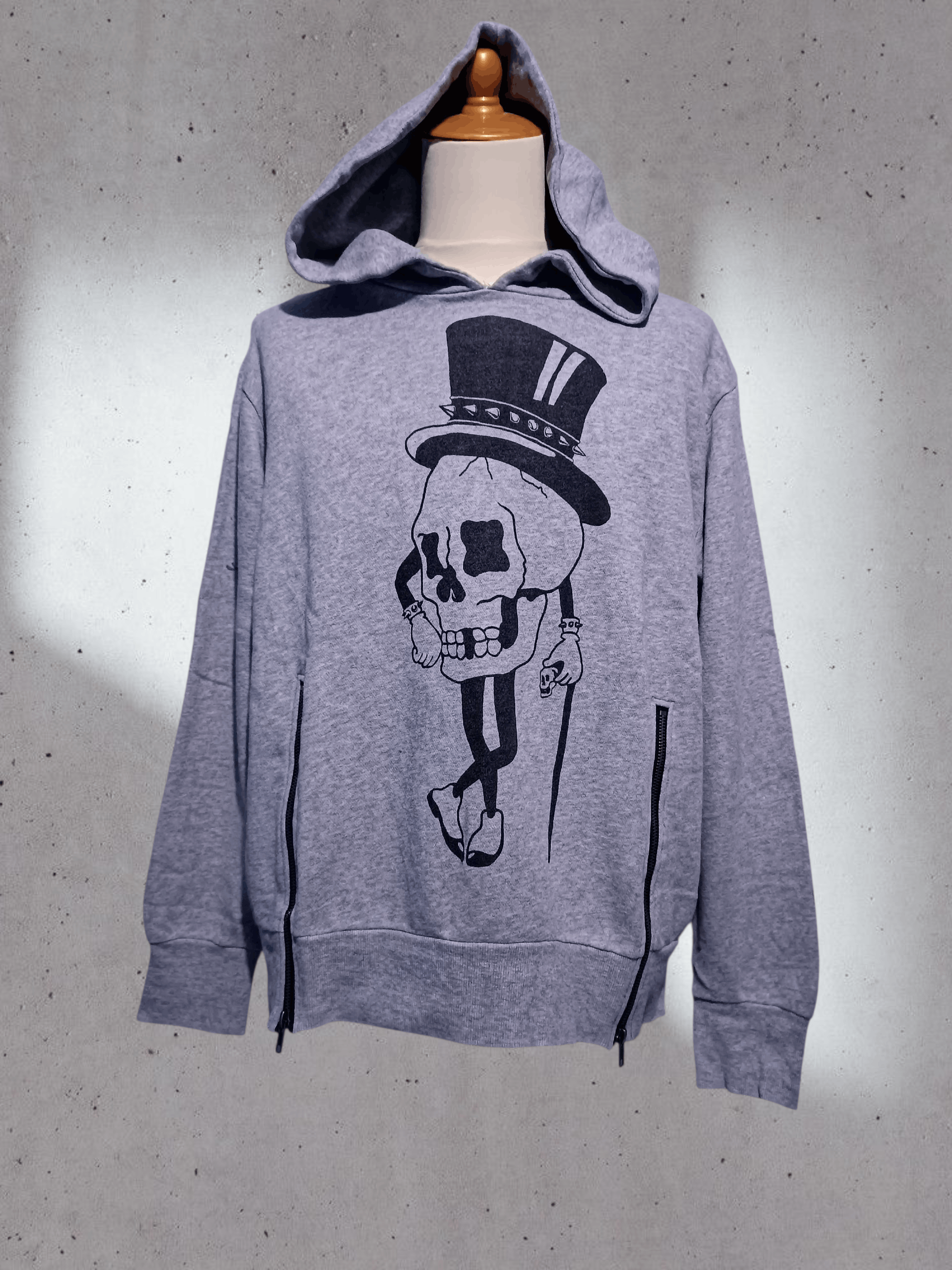 Japanese Brand Glad News Skull Hot Rod Chopper Hoodie Size US M / EU 48-50 / 2 - 1 Thumbnail