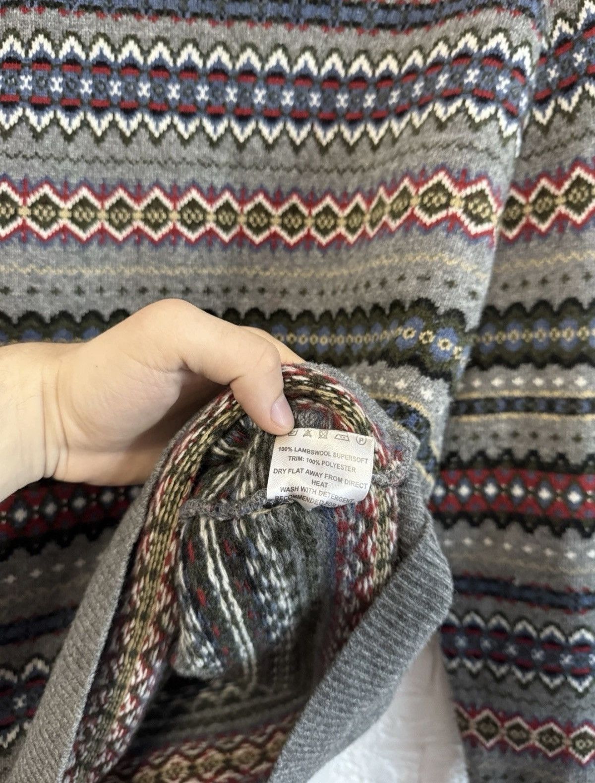 Barbour Barbour Knit Sweater Wool Fair Isle Sz M Size US M / EU 48-50 / 2 - 7 Thumbnail