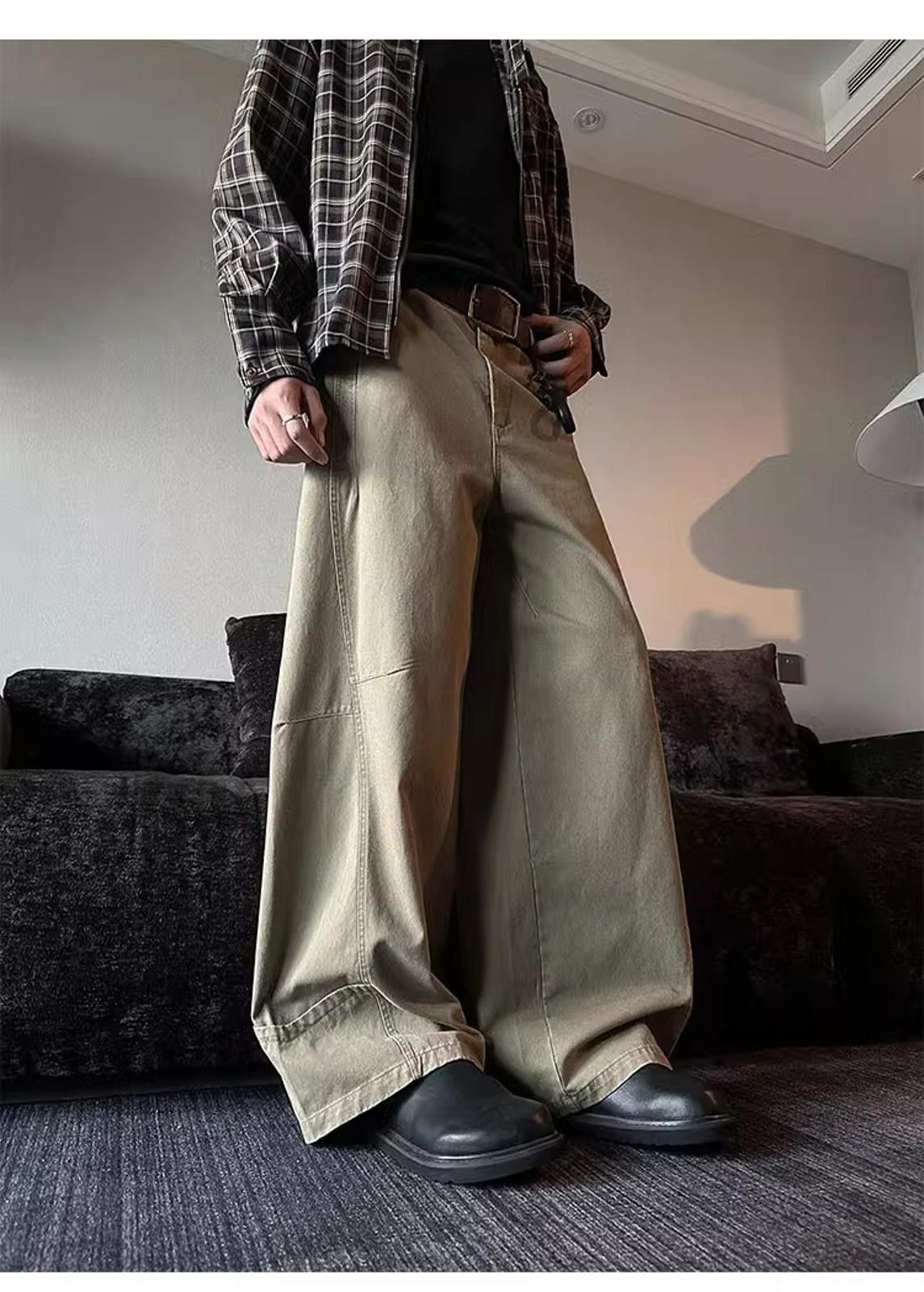 Japanese Brand Baggy Wide-Leg Trousers Size US 32 / EU 48 - 2 Thumbnail