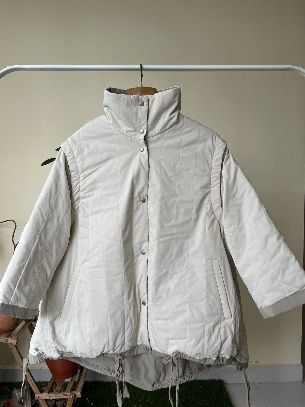 Japanese Brand Rare 💥 Kastane Attachable Sleeve Reversible AW22 Size XL / US 12-14 / IT 48-50 - 5 Thumbnail