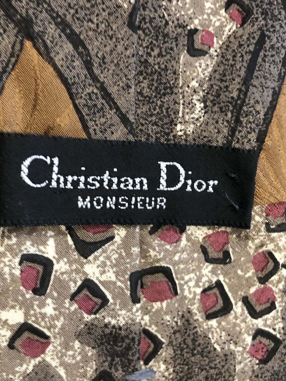 Christian Dior Monsieur × Dior × Vintage Vtg 90s Christian Dior Tie Size ONE SIZE - 5 Thumbnail