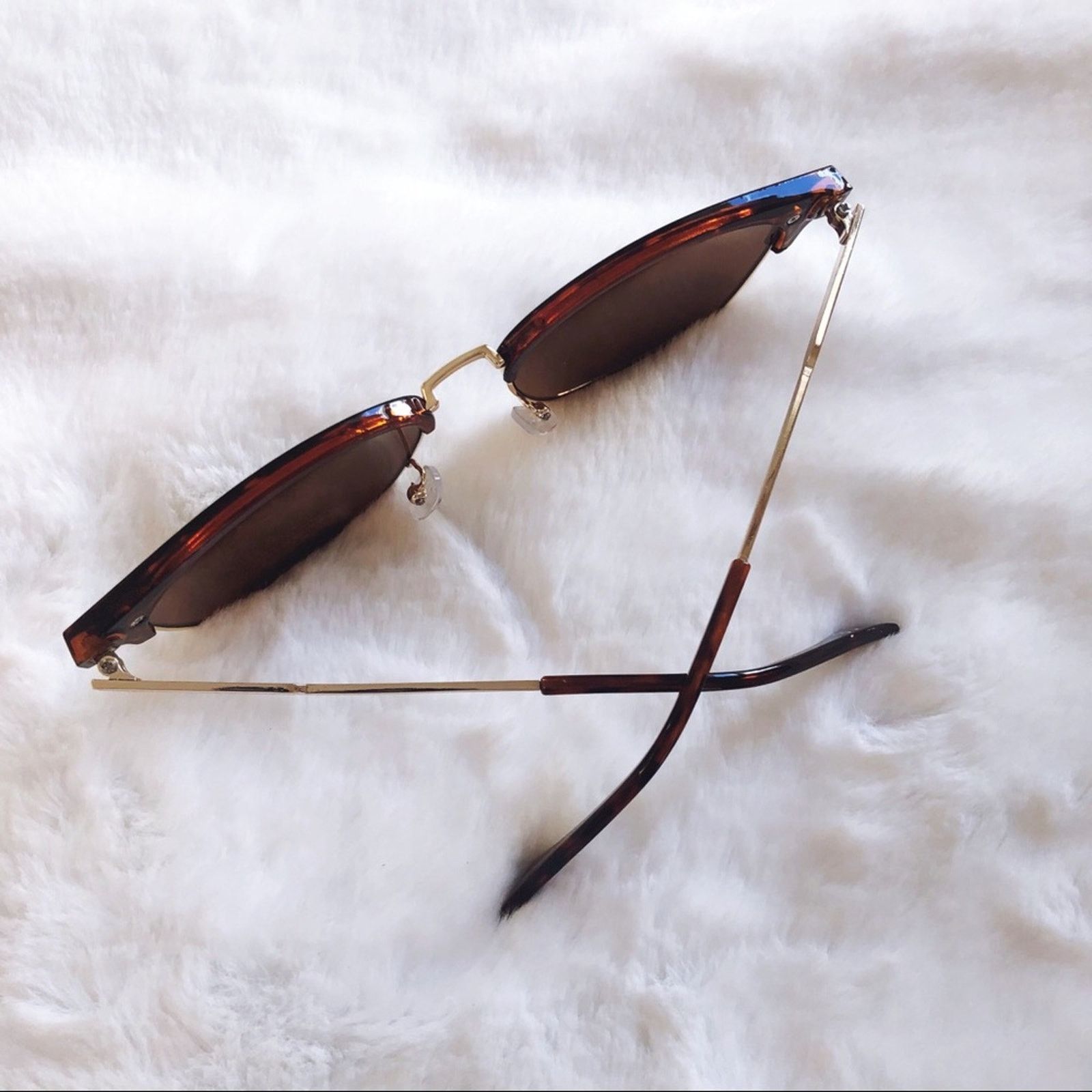 Other Madox Tortoise Brown Retro Sunglasses Size ONE SIZE - 5 Thumbnail