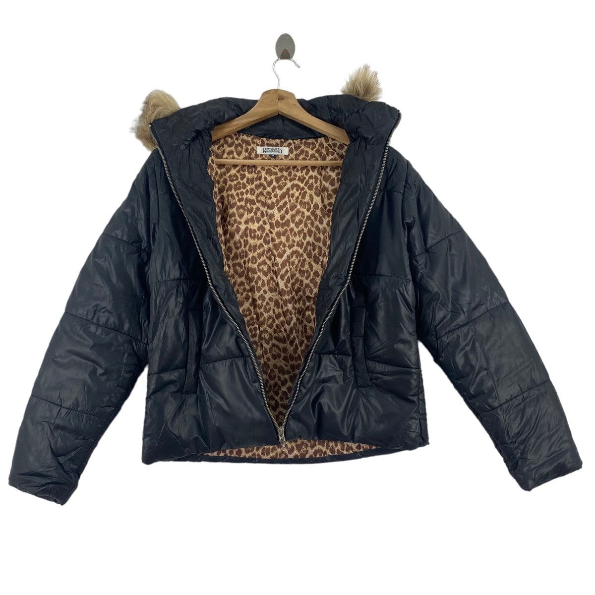 Japanese Brand Vintage GROWTH By IN THE Attic Japan Brand Puffer Hooded Size M / US 6-8 / IT 42-44 - 4 Thumbnail
