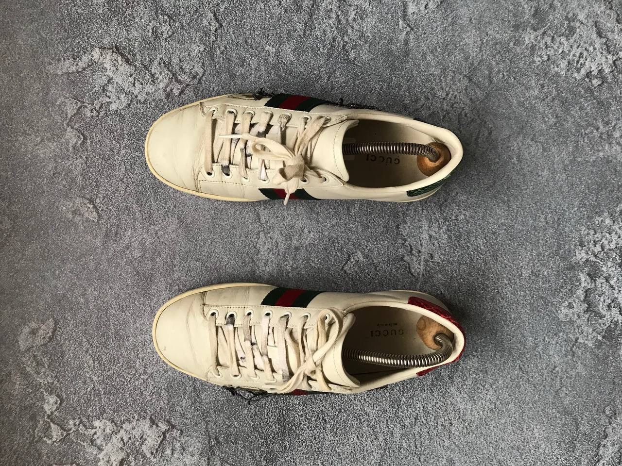 Gucci × Vintage Vintage Auth Gucci Ace Arrow OG Leather Sneaker Sz 38 Size US 8 / IT 38 - 2 Thumbnail