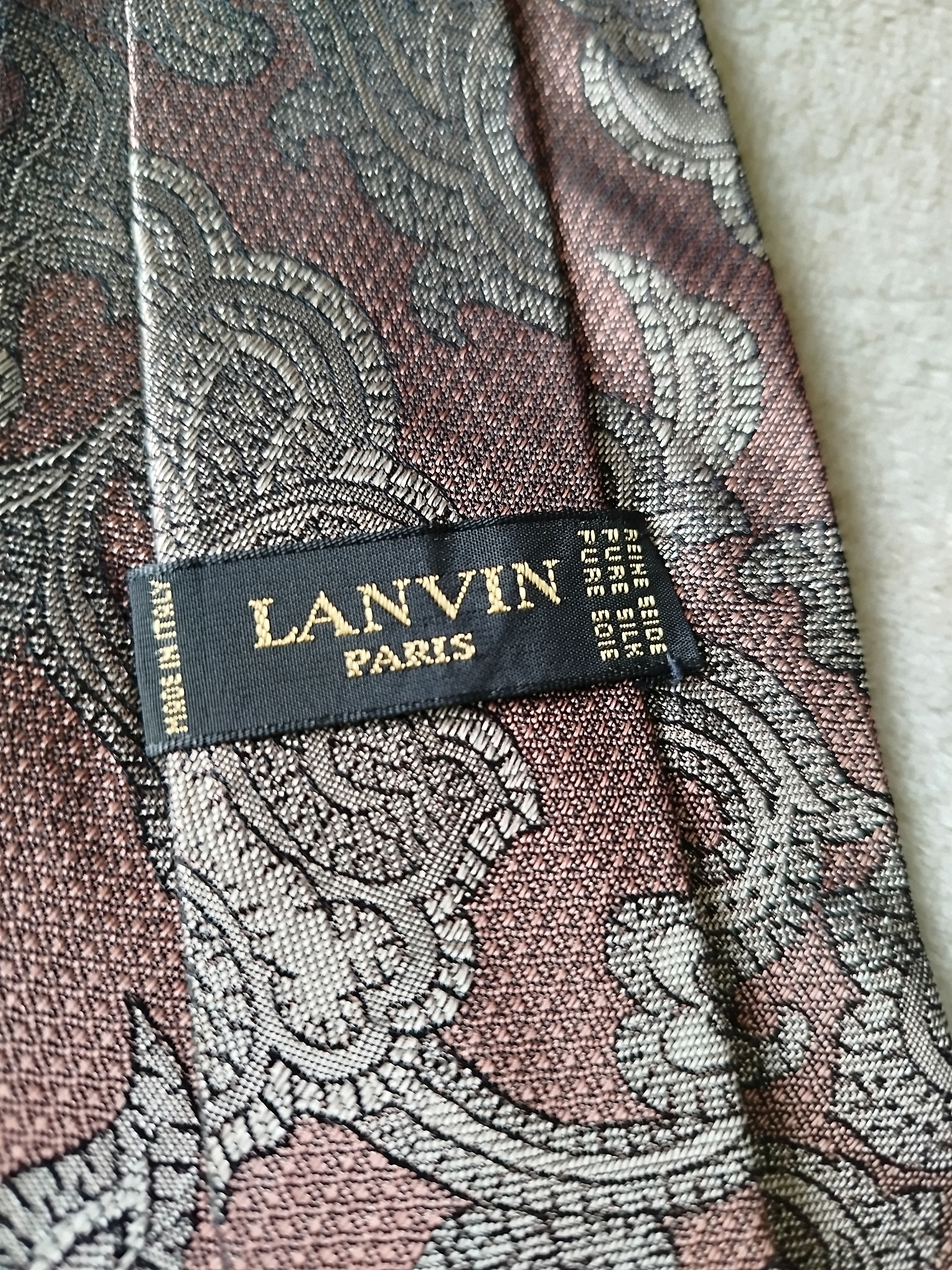 Lanvin Lanvin paris vintage silk tie Size ONE SIZE - 4 Thumbnail