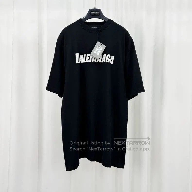 Balenciaga Balenciaga Distressed Logo Print T-shirt. Size US XXS / EU 40 - 1 Thumbnail