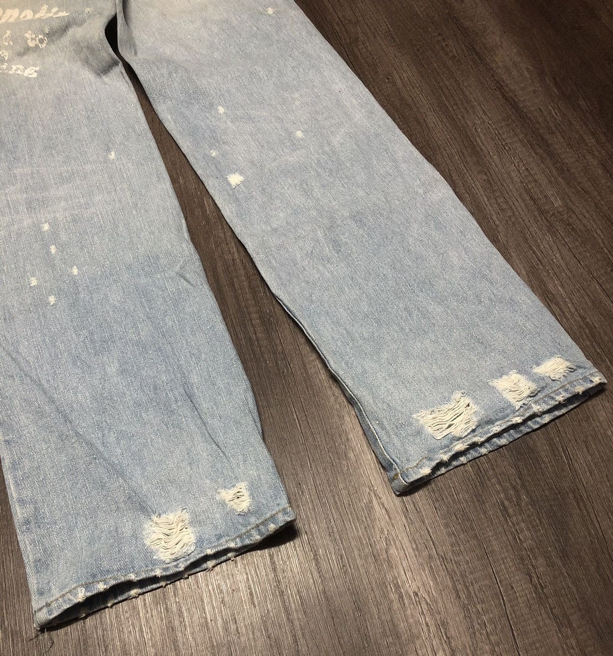 Japan Blue × Japanese Brand SKY BOMBER 391B08 Distressed Jeans Size US 32 / EU 48 - 19 Thumbnail