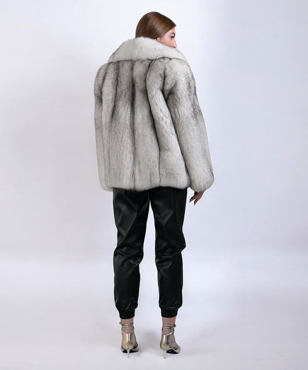 Other Women’s Natural Blue Fox Fur Coat Size L / US 10 / IT 46 - 2 Thumbnail