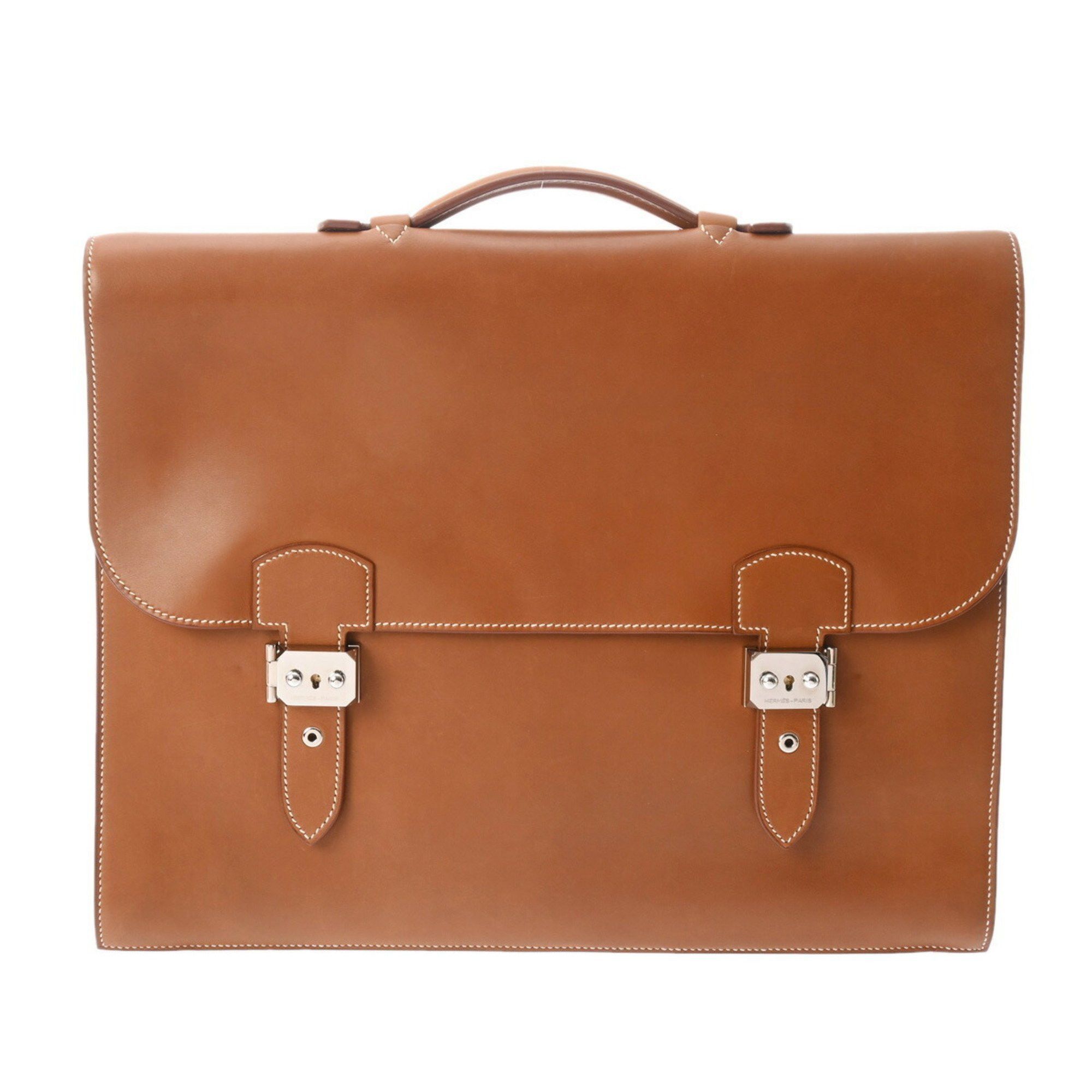 Hermes Hermes Sac A Depeche 41 Fourbe □H stamp (around 2004) Men's Vau Barenia bag Size ONE SIZE - 1 Thumbnail