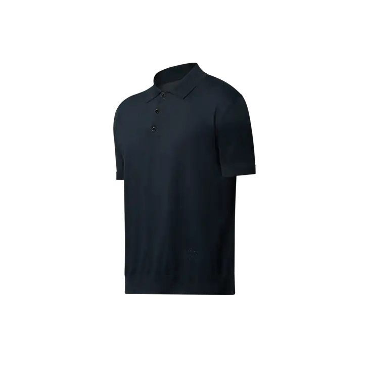 Louis Vuitton Cotton-Silk Blend Short-Sleeved Polo Shirt Size US M / EU 48-50 / 2 - 2 Thumbnail