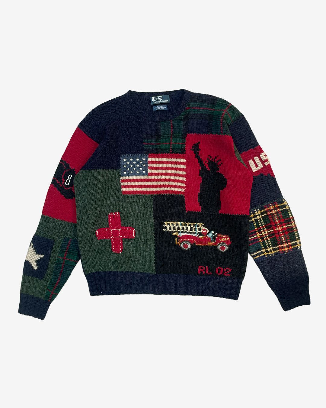 Polo Ralph Lauren Polo Ralph Lauren 911 Handknit Wool Sweater Size US M / EU 48-50 / 2 - 1 Thumbnail